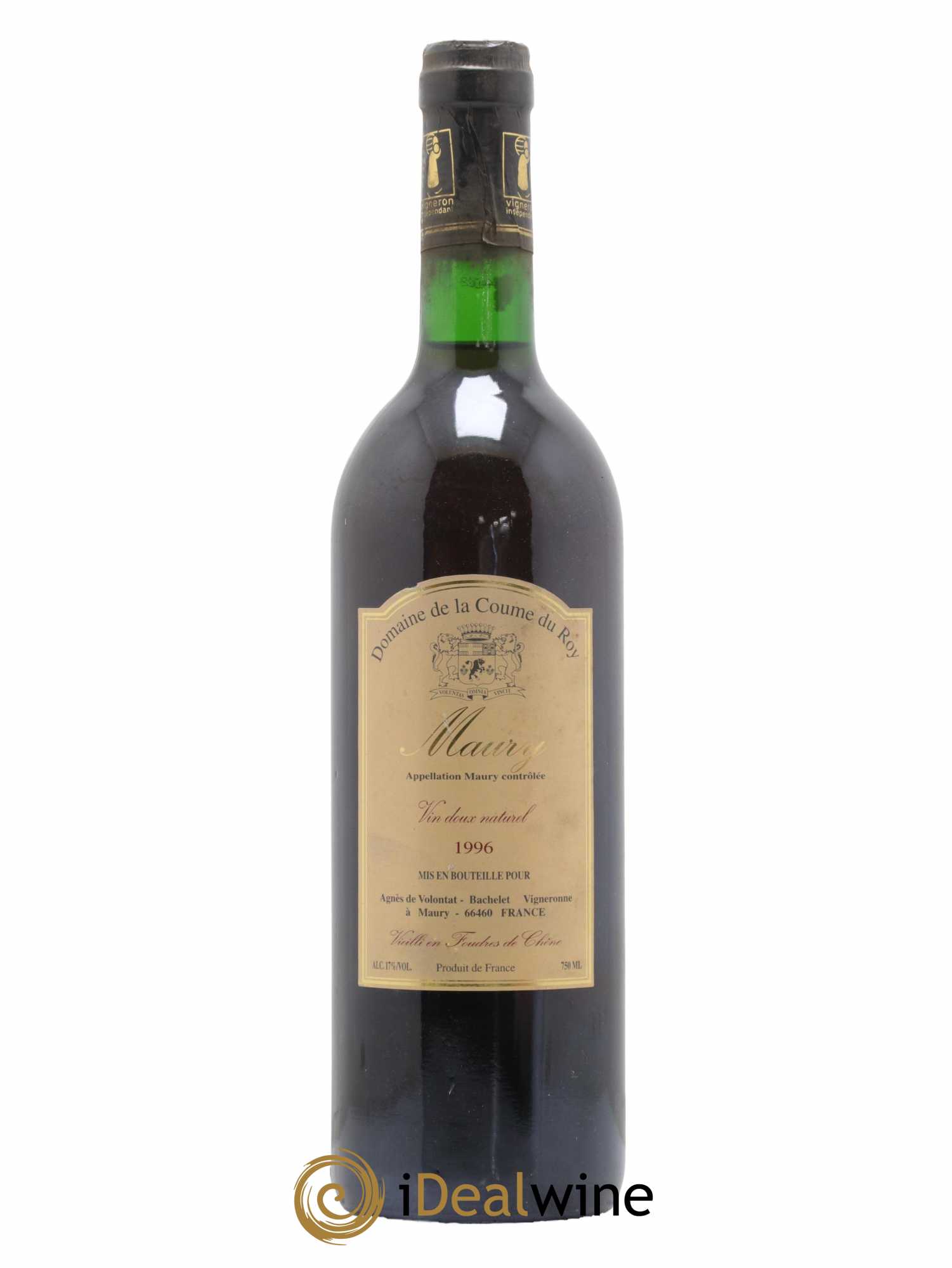 Maury Vin Doux Naturel Vieilli en Foudres de Chêne Domaine de la Coume du Roy 1996 - Lot de 1 bouteille - 0