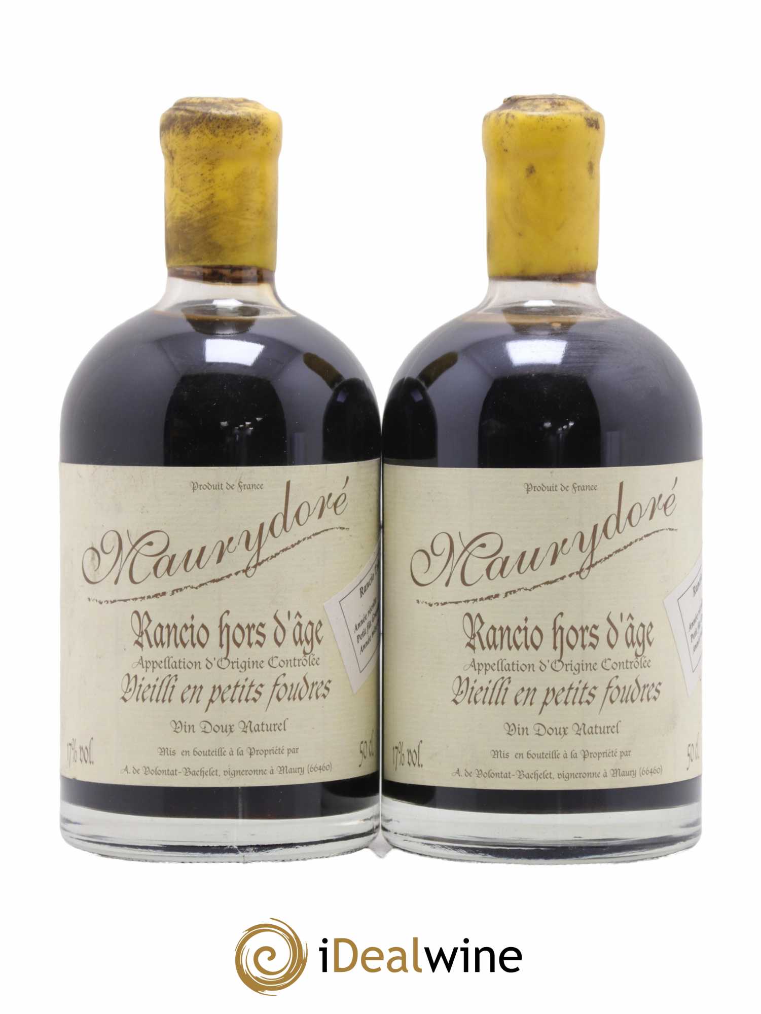 Maury Vin Doux Naturel Maurydoré Rancio Très gras Hors d'Age Vieilli en petits foudres Domaine de la Coume du Roy 50cl - Lot de 2 bouteilles - 0