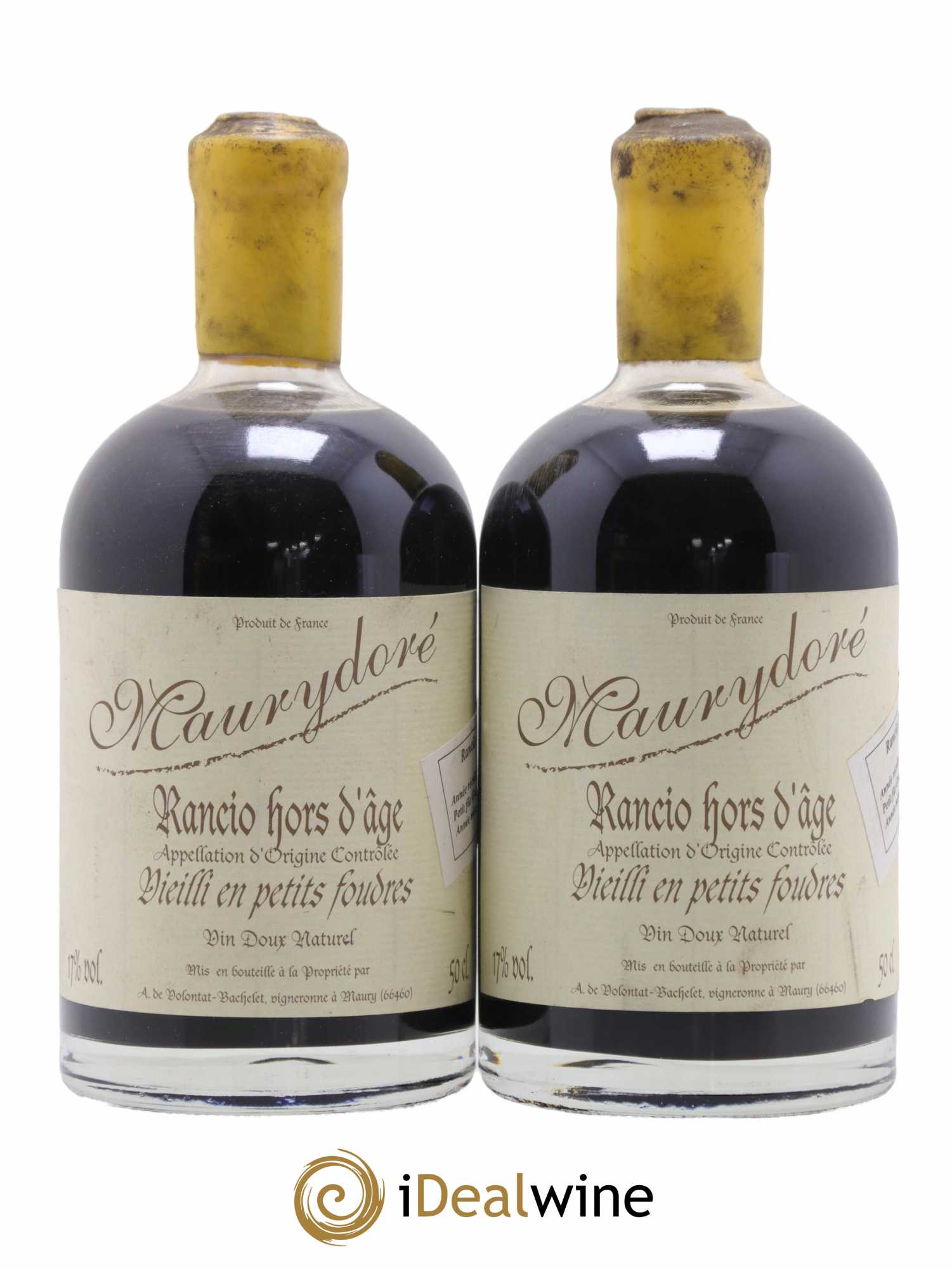 Maury Vin Doux Naturel Maurydoré Rancio Très gras Hors d'Age Vieilli en petits foudres Domaine de la Coume du Roy 50cl - Lot de 2 bouteilles - 0