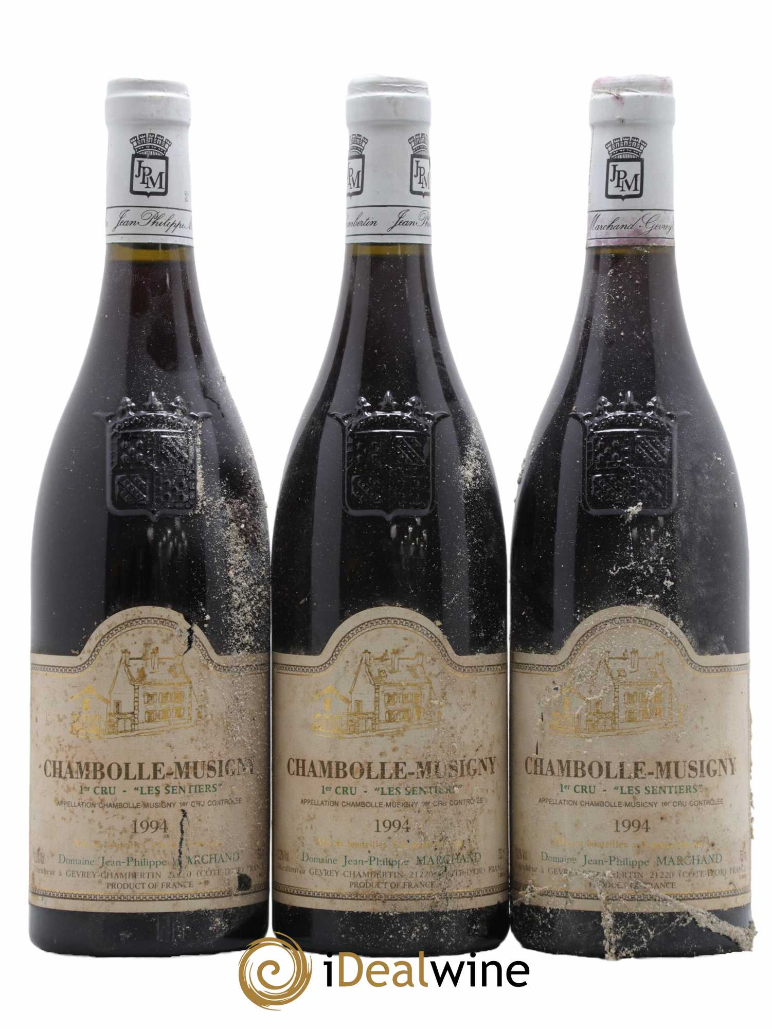Chambolle-Musigny 1er Cru Les Sentiers Domaine Marchand 1994 - Lot de 3 bouteilles - 0