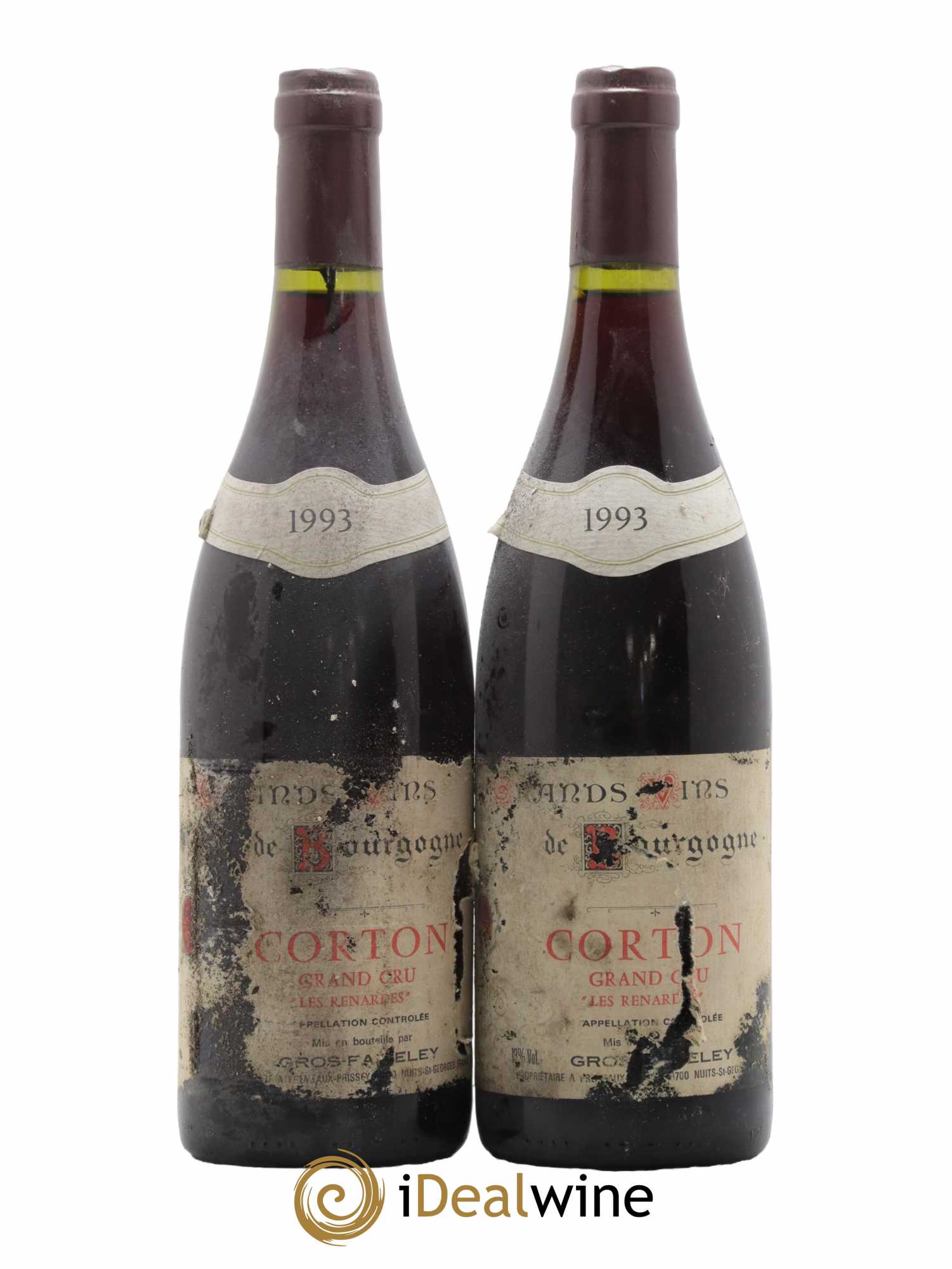 Corton Grand Cru Les Renardes Domaine Gros-Faiveley 1993 - Lot de 2 bouteilles - 0