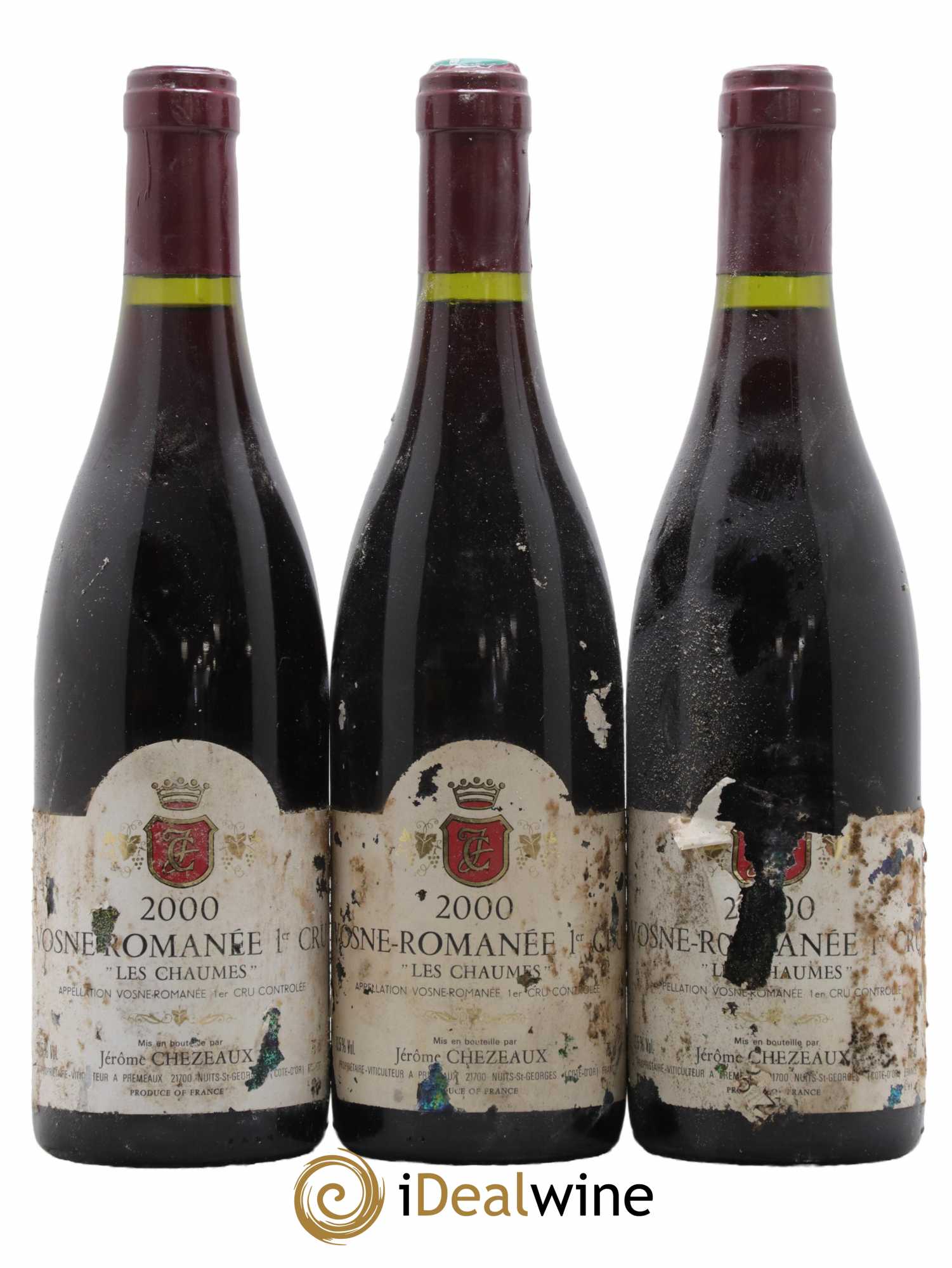 Vosne-Romanée 1er Cru Les Chaumes Jérôme Chezeaux 2000 - Lot de 3 bouteilles - 0