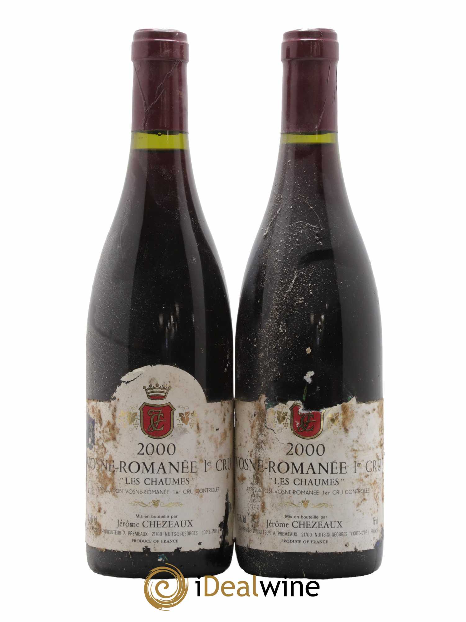 Vosne-Romanée 1er Cru Les Chaumes Jérôme Chezeaux 2000 - Lot de 2 bouteilles - 0