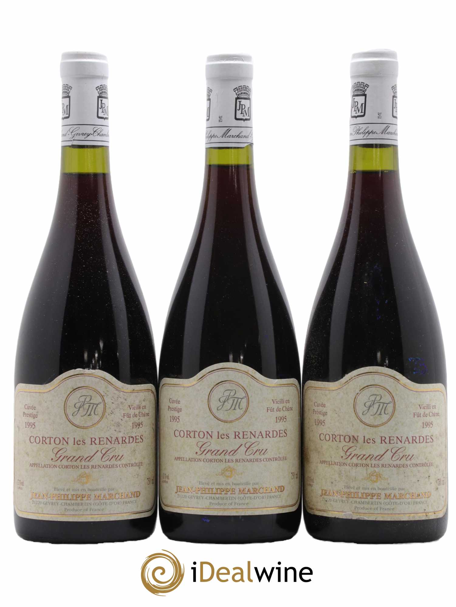 Corton Grand Cru Les Renardes Domaine Jean-Philippe Marchand 1995 - Lot de 3 bouteilles - 0