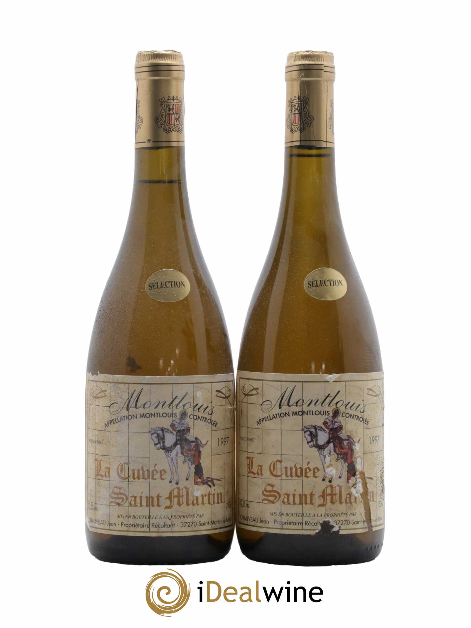 Montlouis-sur-Loire Cuvée Saint Martin Séléction Chauveau 1997 - Lot de 2 bouteilles - 0