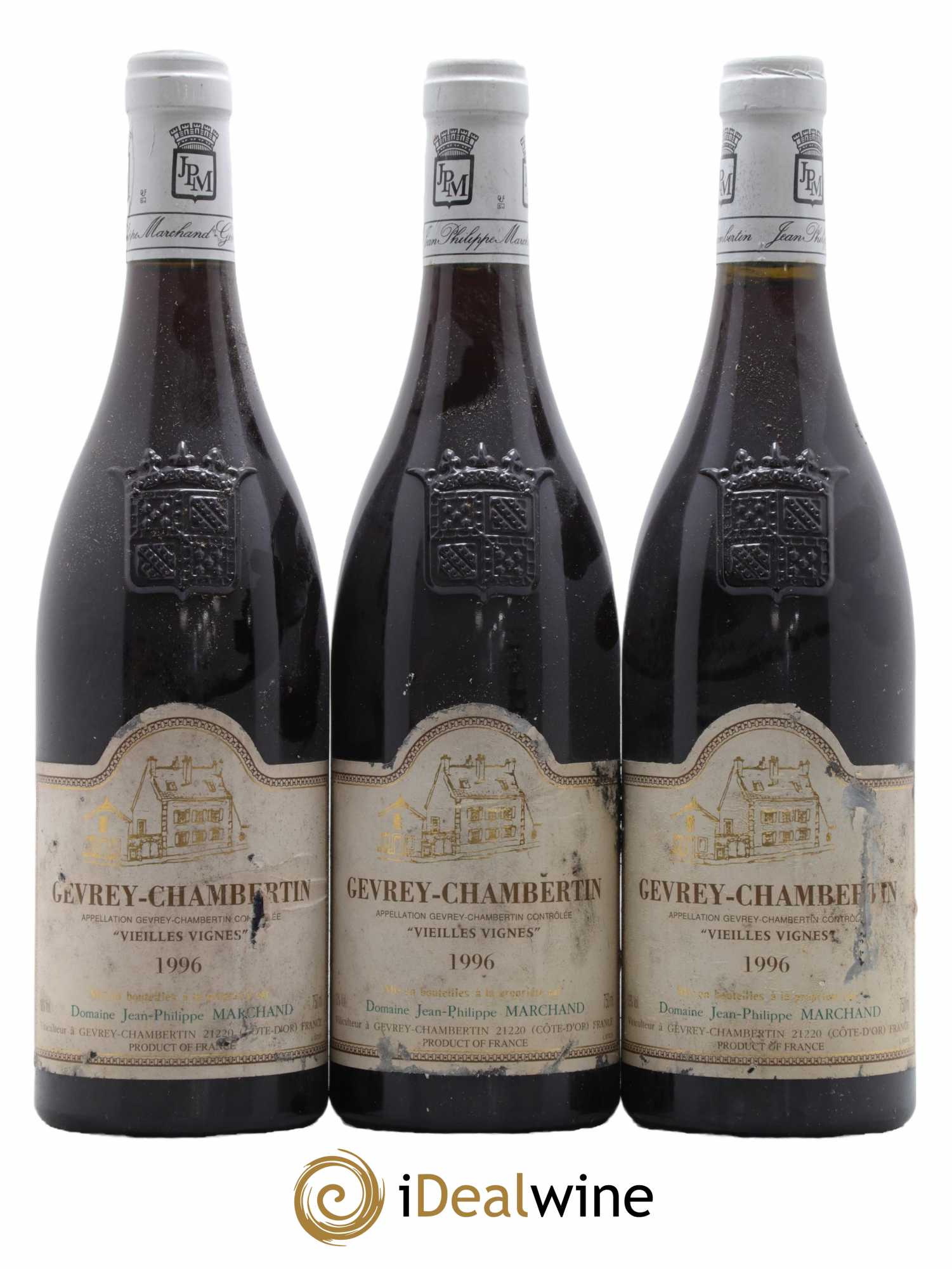 Gevrey-Chambertin Vieilles Vignes Domaine Jean-Philippe Marchand 1996 - Lot de 3 bouteilles - 0