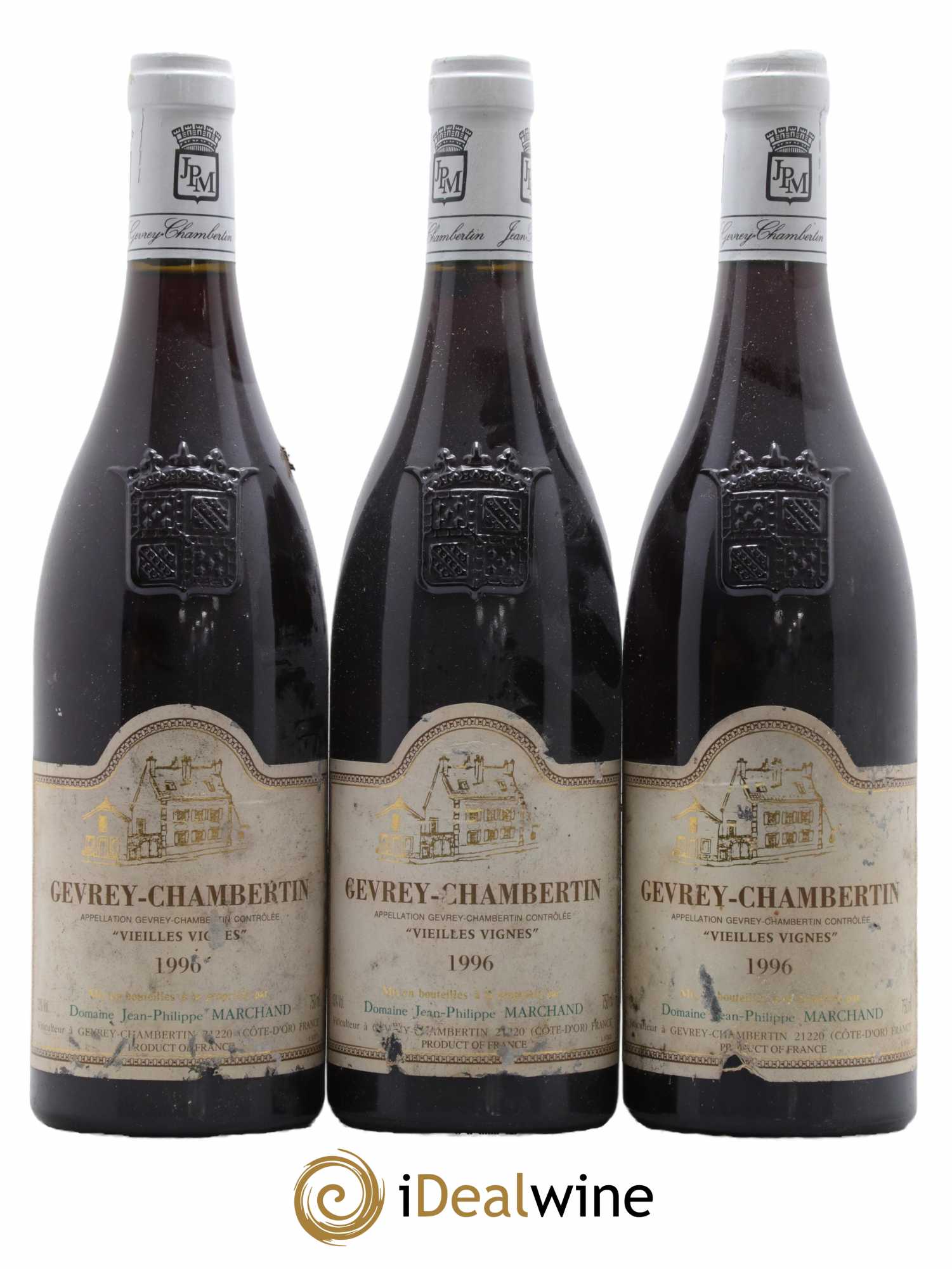 Gevrey-Chambertin Vieilles Vignes Domaine Jean-Philippe Marchand 1996 - Lot de 3 bouteilles - 0