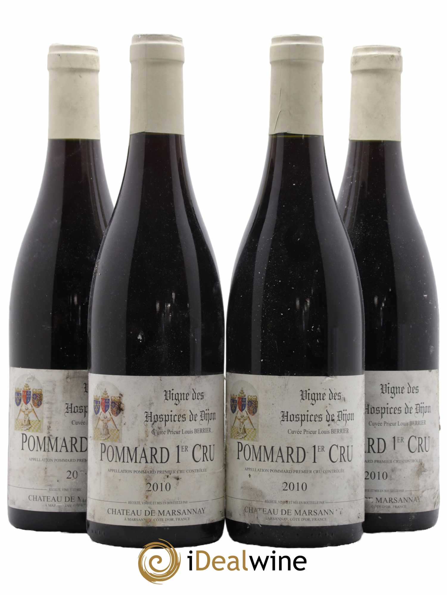 Pommard 1er Cru Vigne des Hospices de Dijon Cuvée Prieur Louis Berrier Château de Marsannay 2010 - Lot de 4 bouteilles - 0