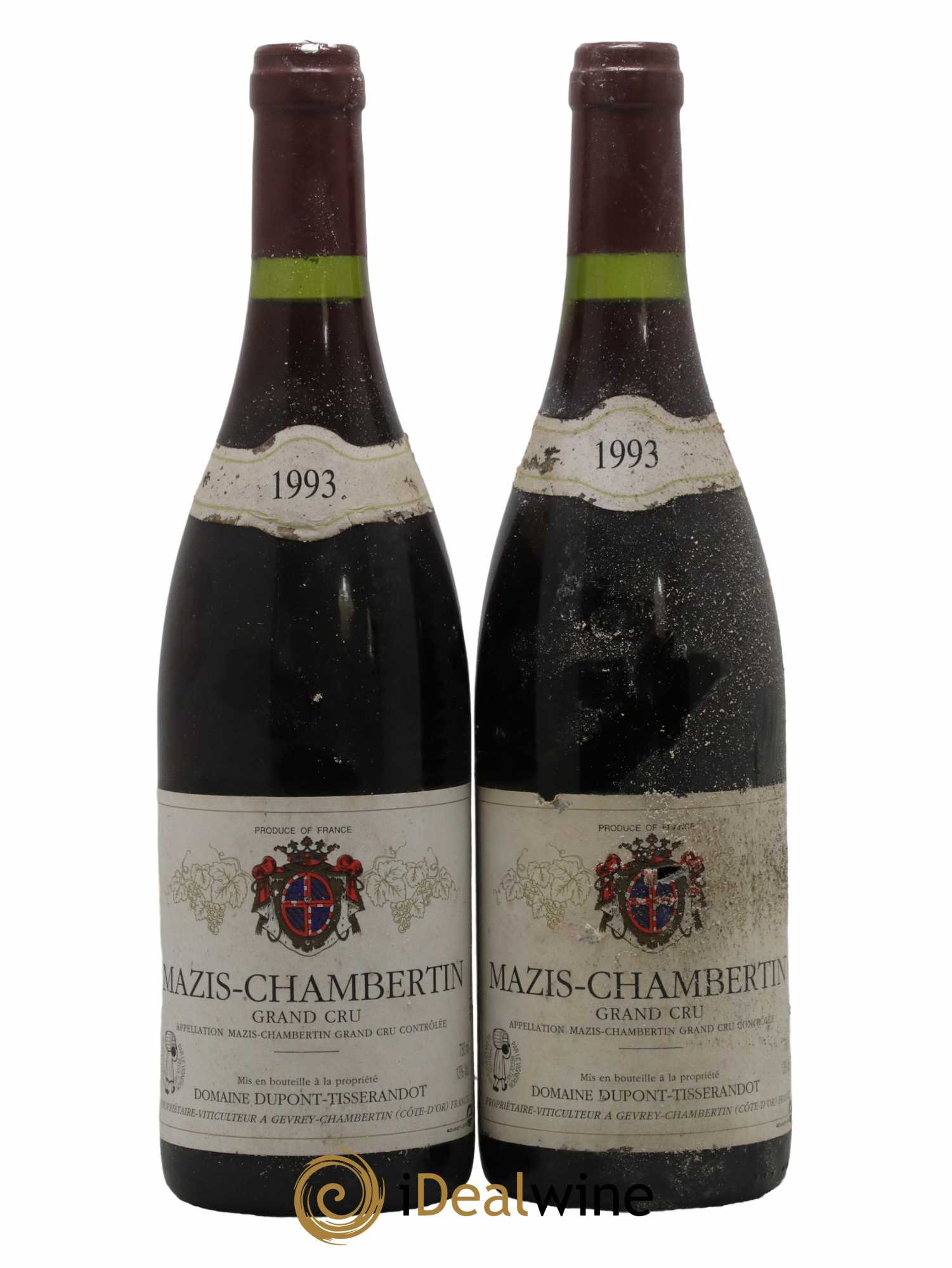 Mazis-Chambertin Grand Cru Dupont-Tisserandot (Domaine) 1993 - Lot de 2 bouteilles - 0