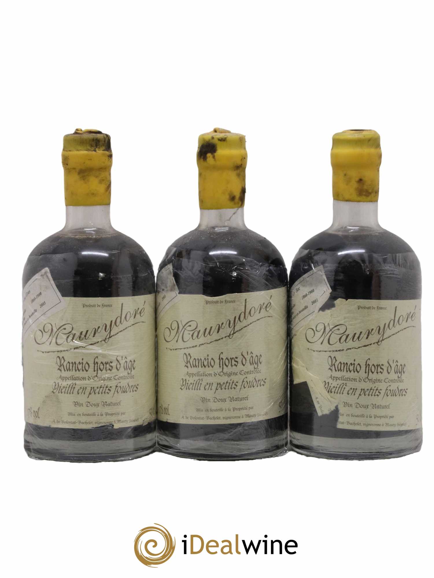 Maury Vin Doux Naturel Maurydoré Rancio Hors d'Age Vieilli en Petits Foudres Domaine de la Coume du Roy 50cl - Lot de 3 bouteilles - 0