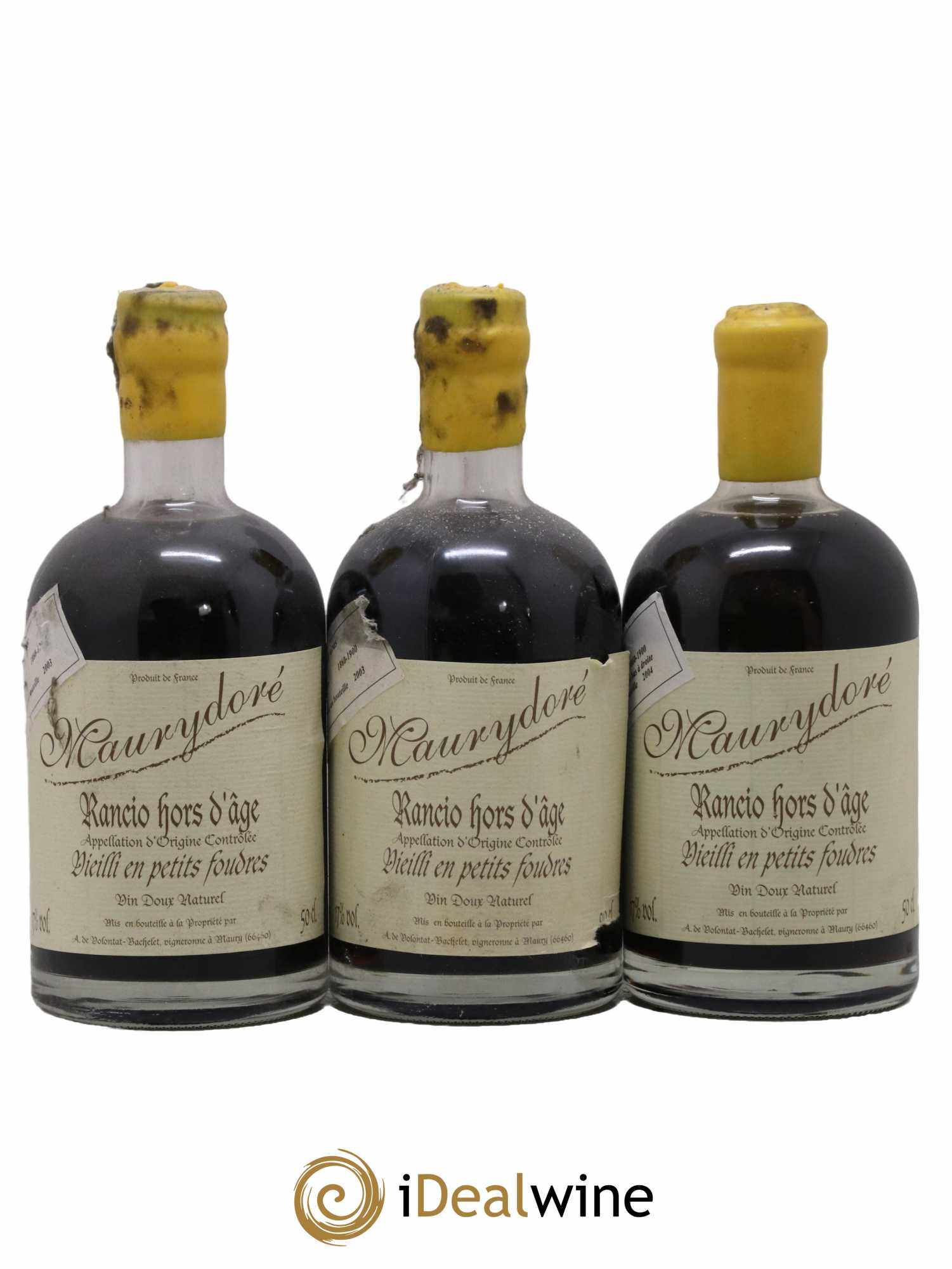 Maury Vin Doux Naturel Maurydoré Rancio Hors d'Age Vieilli en Petits Foudres Domaine de la Coume du Roy 50cl - Lot de 3 bouteilles - 0