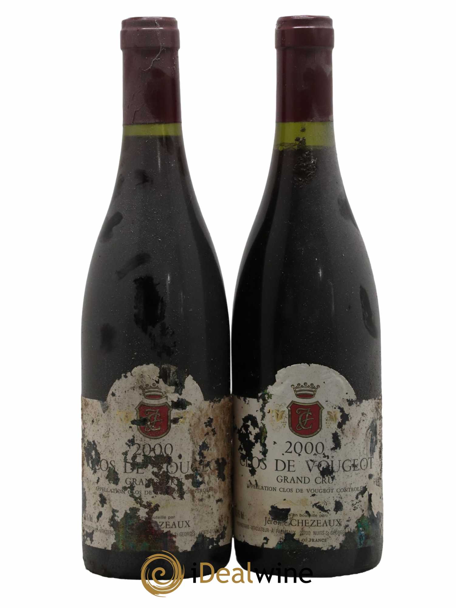 Clos de Vougeot Grand Cru Jérôme Chezeaux 2000 - Lot de 2 bouteilles - 0