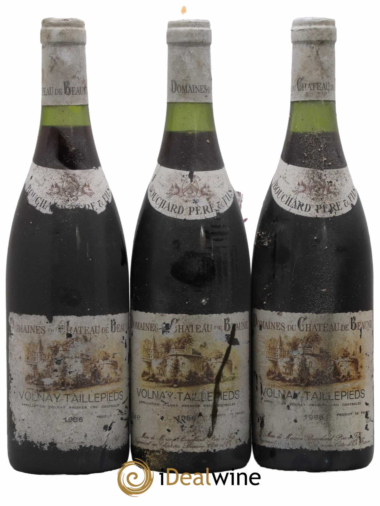 Volnay 1er Cru Taillepieds Bouchard Père & Fils 1986 - Lot de 3 bouteilles - 0