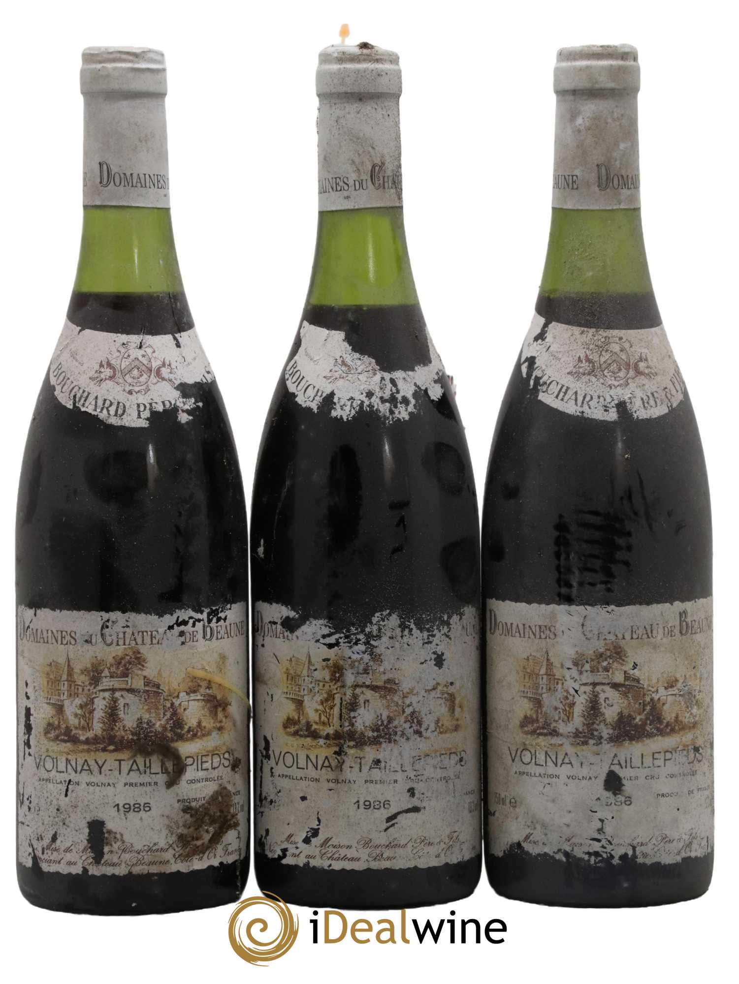 Volnay 1er Cru Taillepieds Bouchard Père & Fils 1986 - Lot de 3 bouteilles - 0
