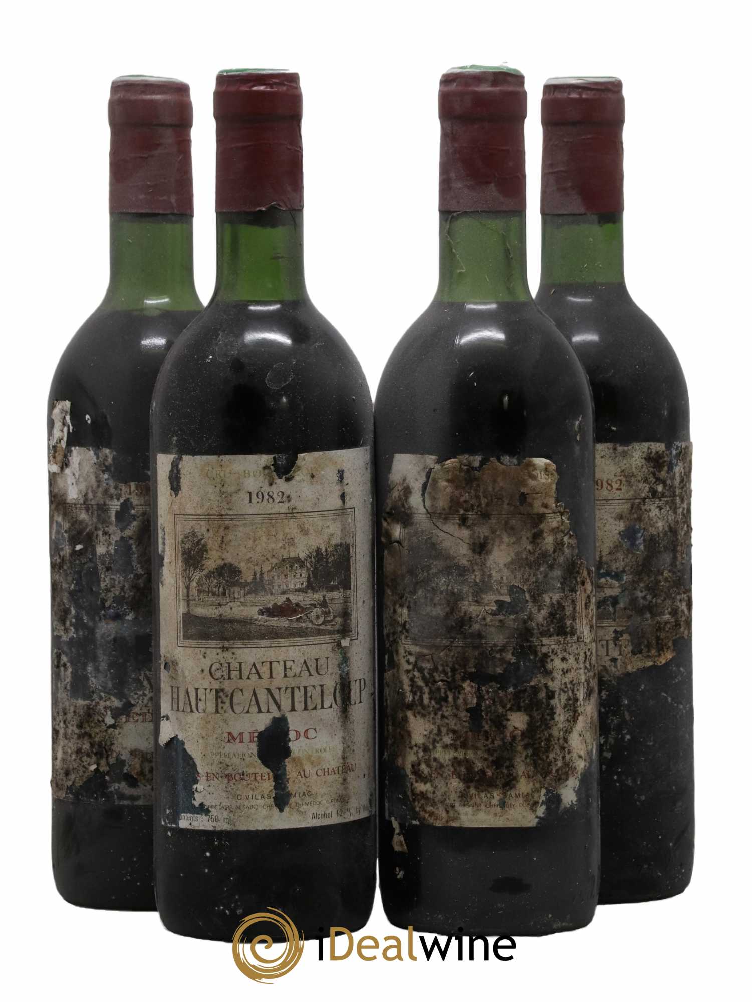 Château Haut Canteloup Cru Bourgeois 1982 - Lot de 4 bouteilles - 0