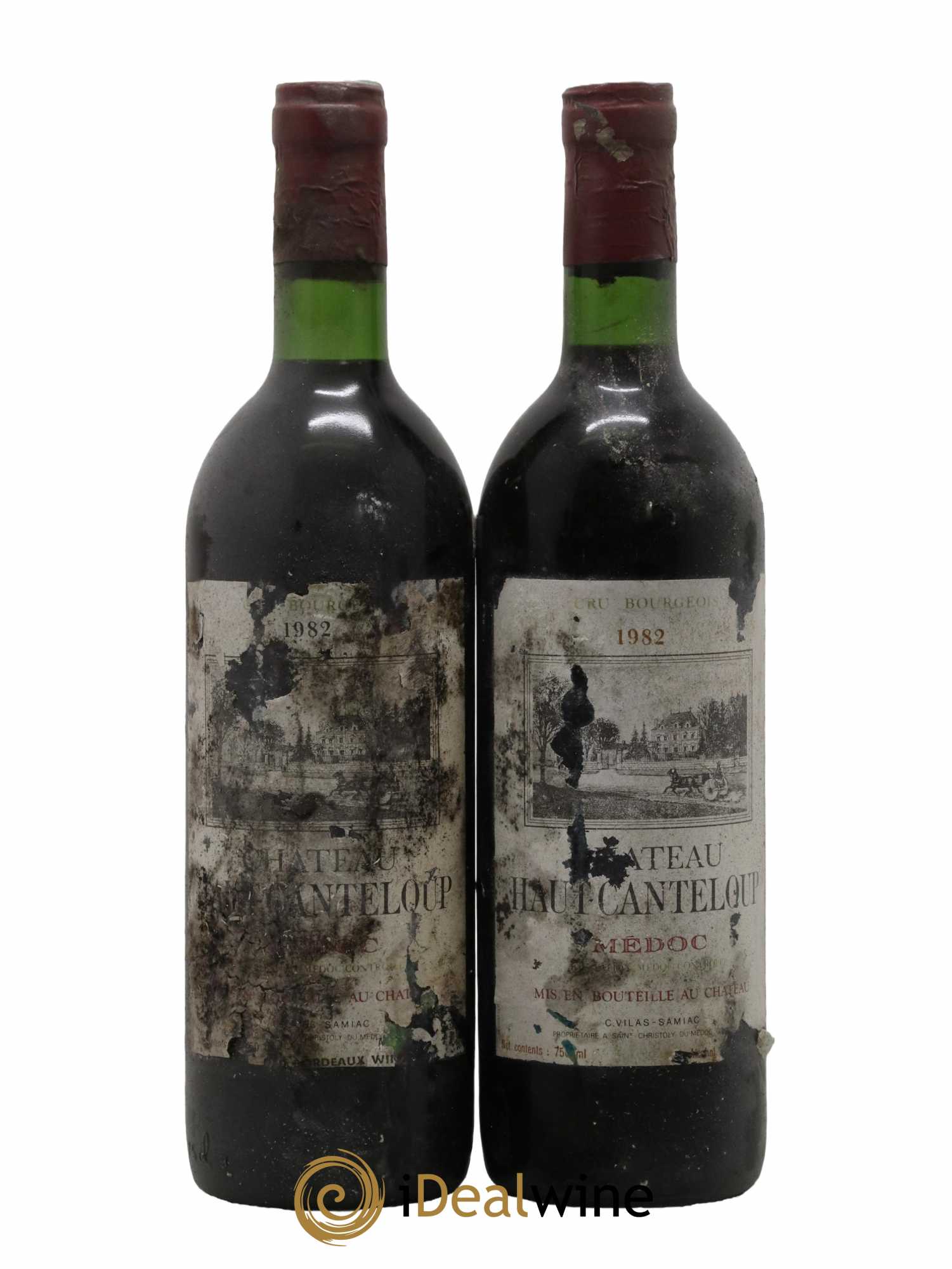Château Haut Canteloup Cru Bourgeois 1982 - Lot de 2 bouteilles - 0