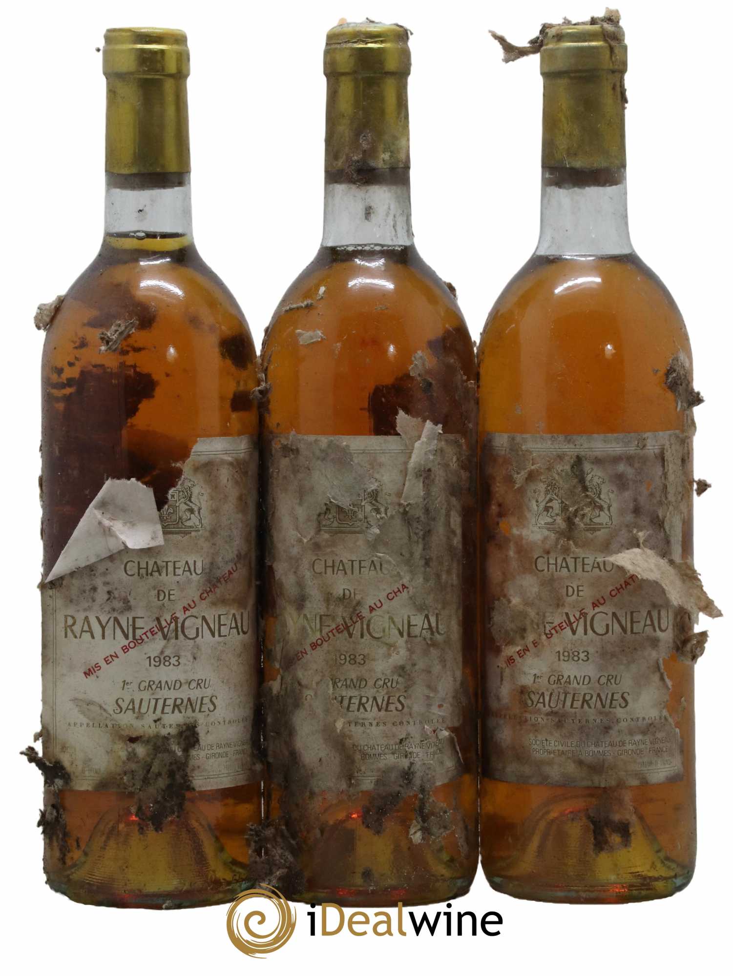 Château de Rayne Vigneau 1er Grand Cru Classé 1983 - Lotto di 3 bottiglie - 0
