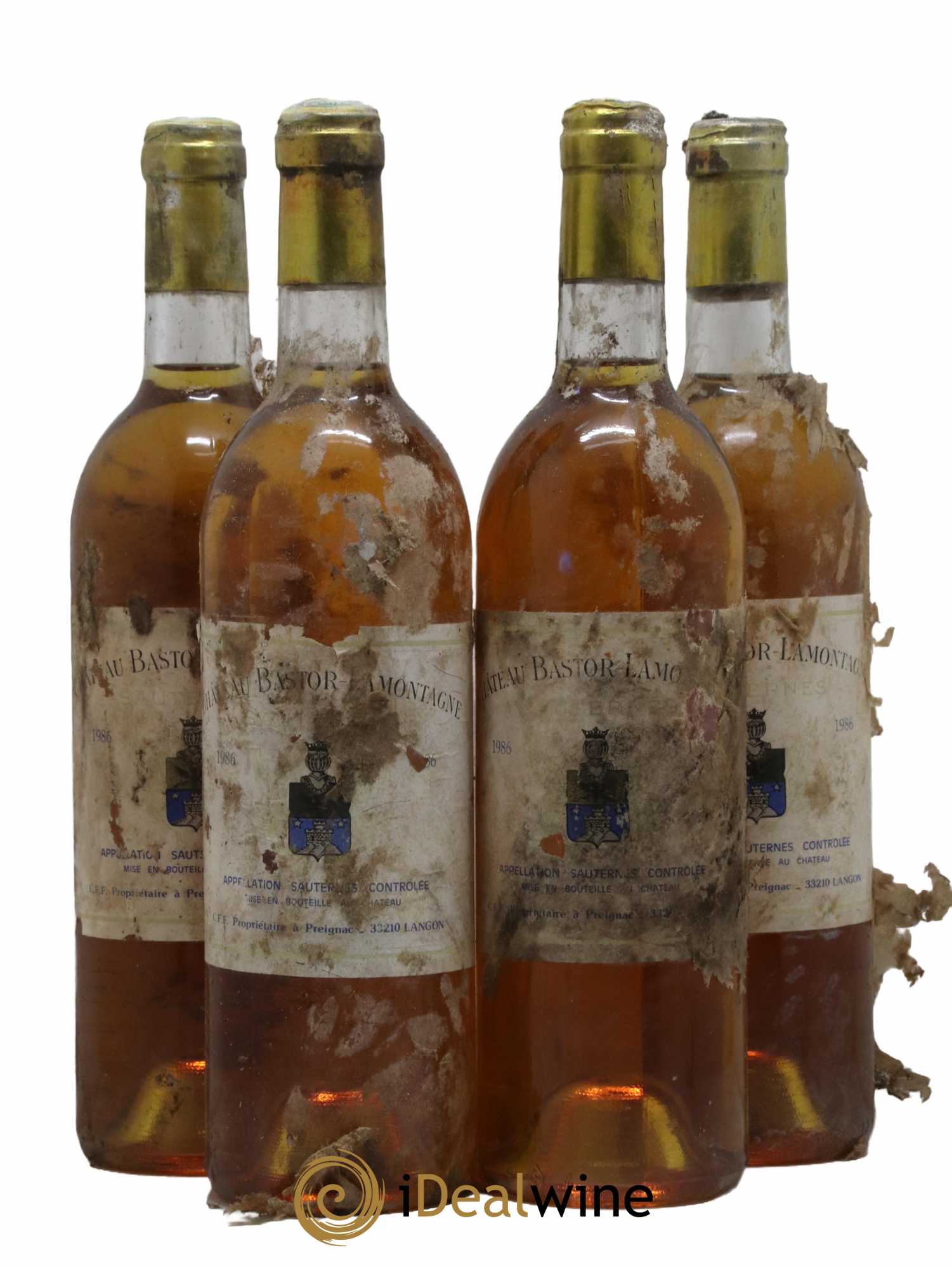 Château Bastor Lamontagne 1986 - Lotto di 4 bottiglie - 0