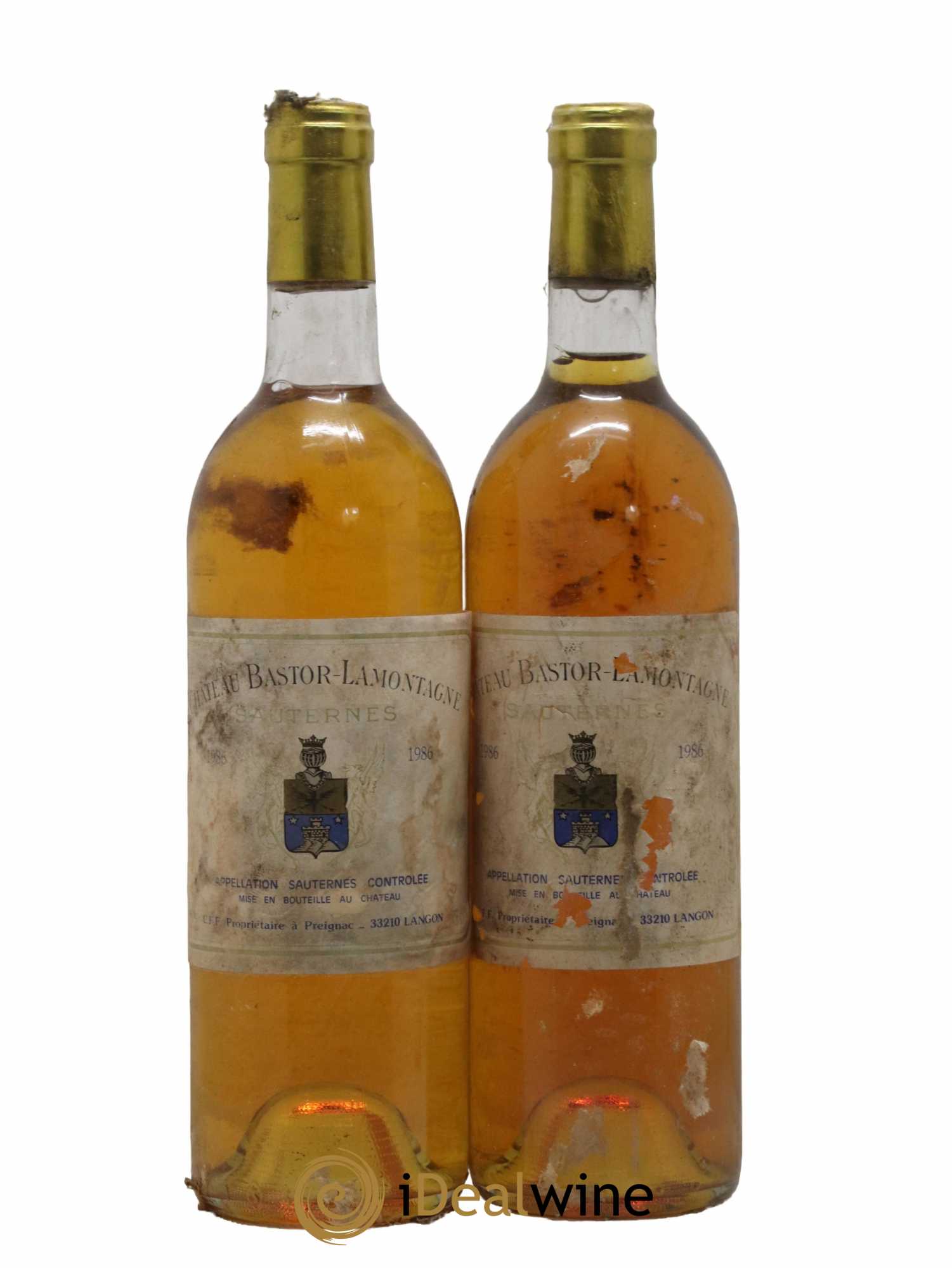 Château Bastor Lamontagne 1986 - Lotto di 2 bottiglie - 0