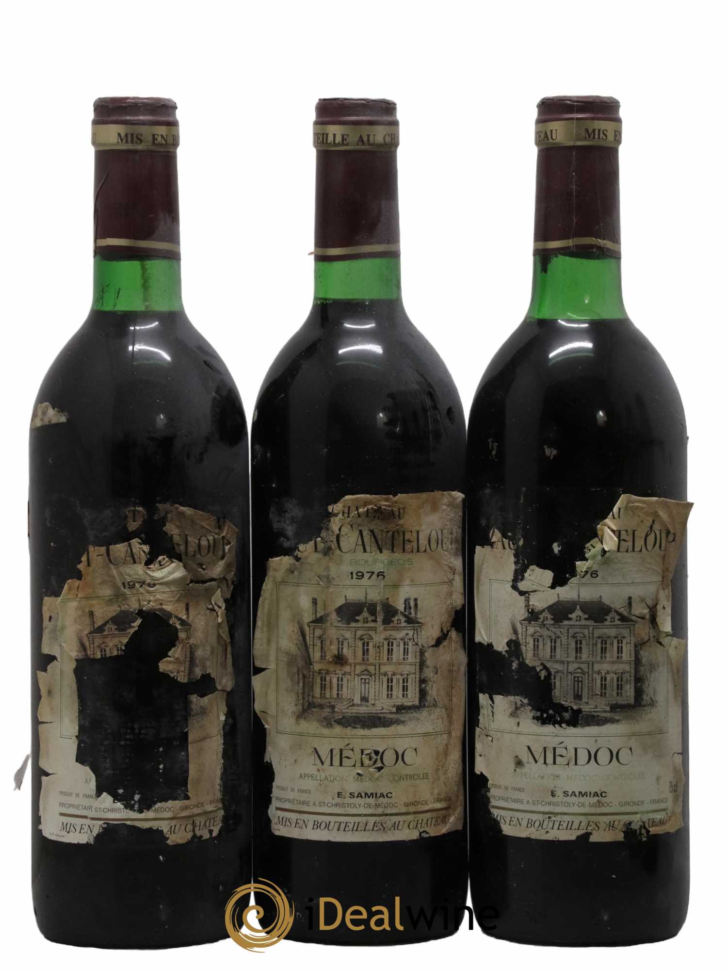 Château Haut Canteloup Cru Bourgeois 1976 - Lot de 6 bouteilles - 1
