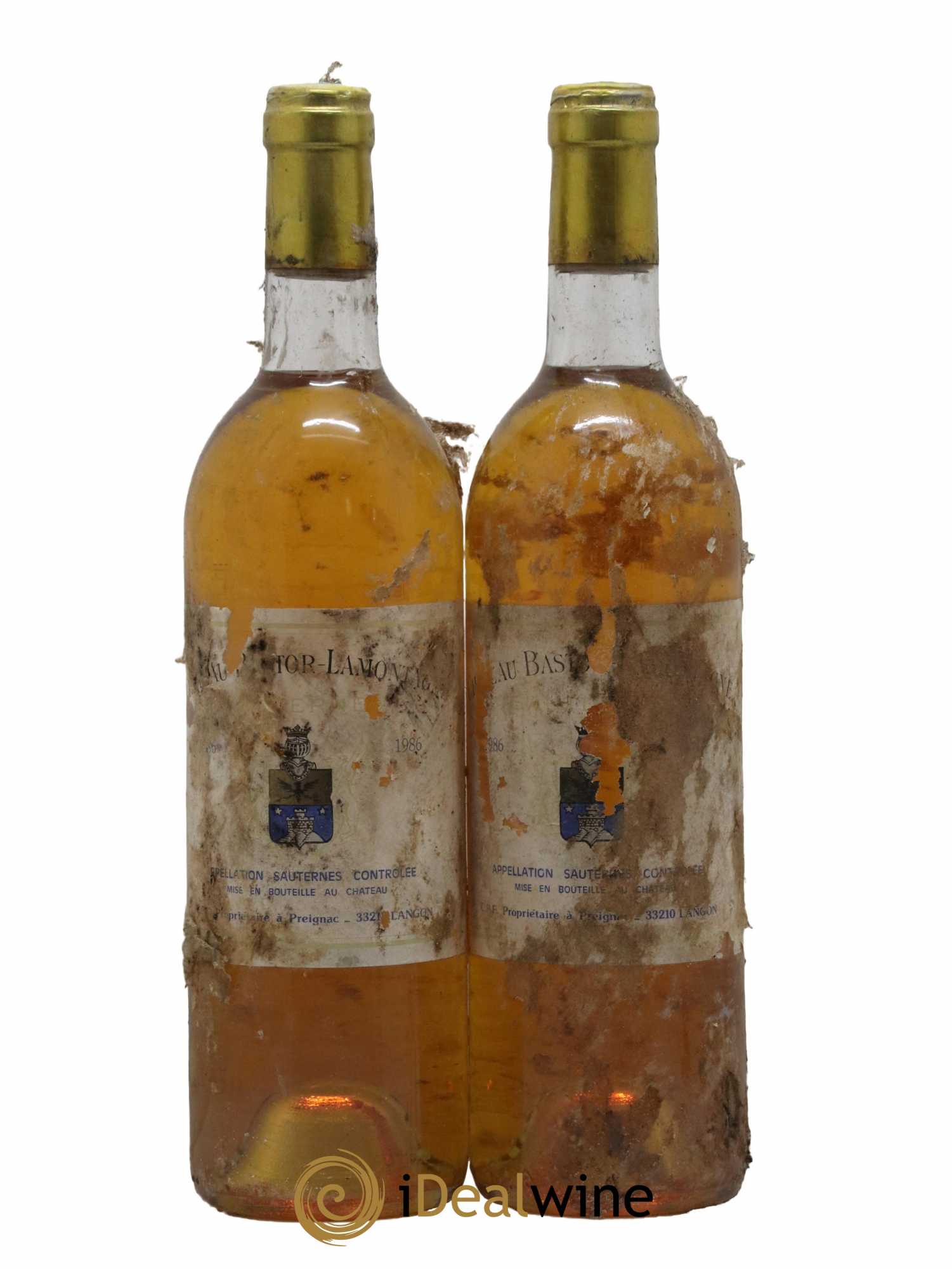 Château Bastor Lamontagne 1986 - Lotto di 2 bottiglie - 0