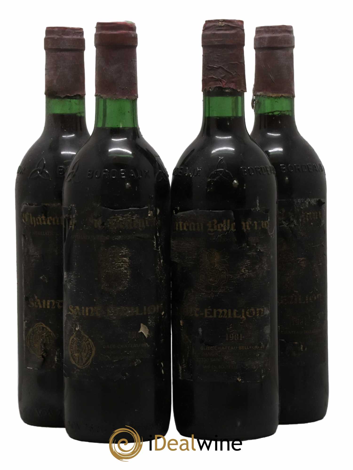 Saint-Émilion Château Bellegrave 1981 - Lot de 4 bouteilles - 0