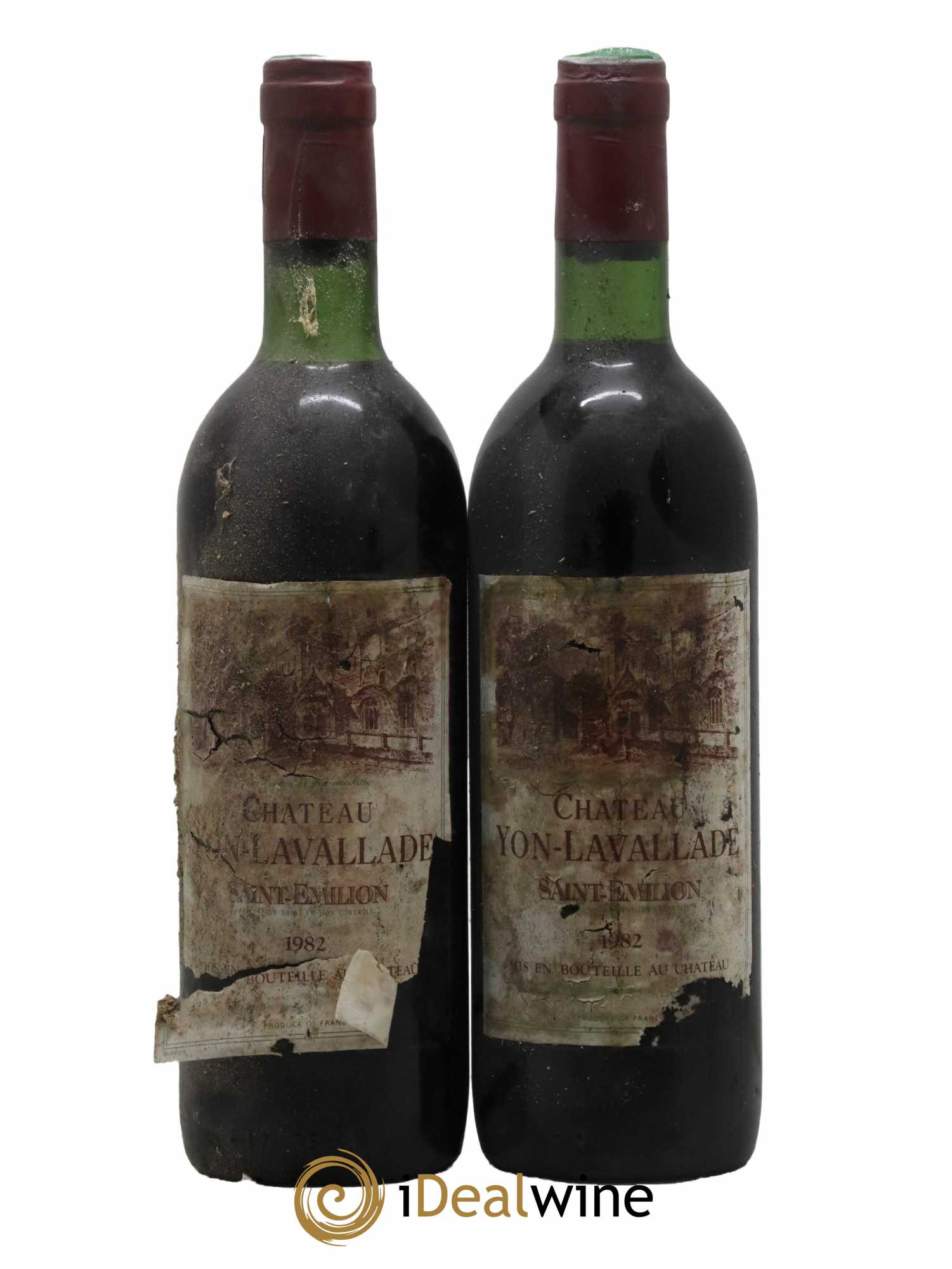 Saint-Émilion Château Yon Lavallade 1982 - Lot de 2 bouteilles - 0