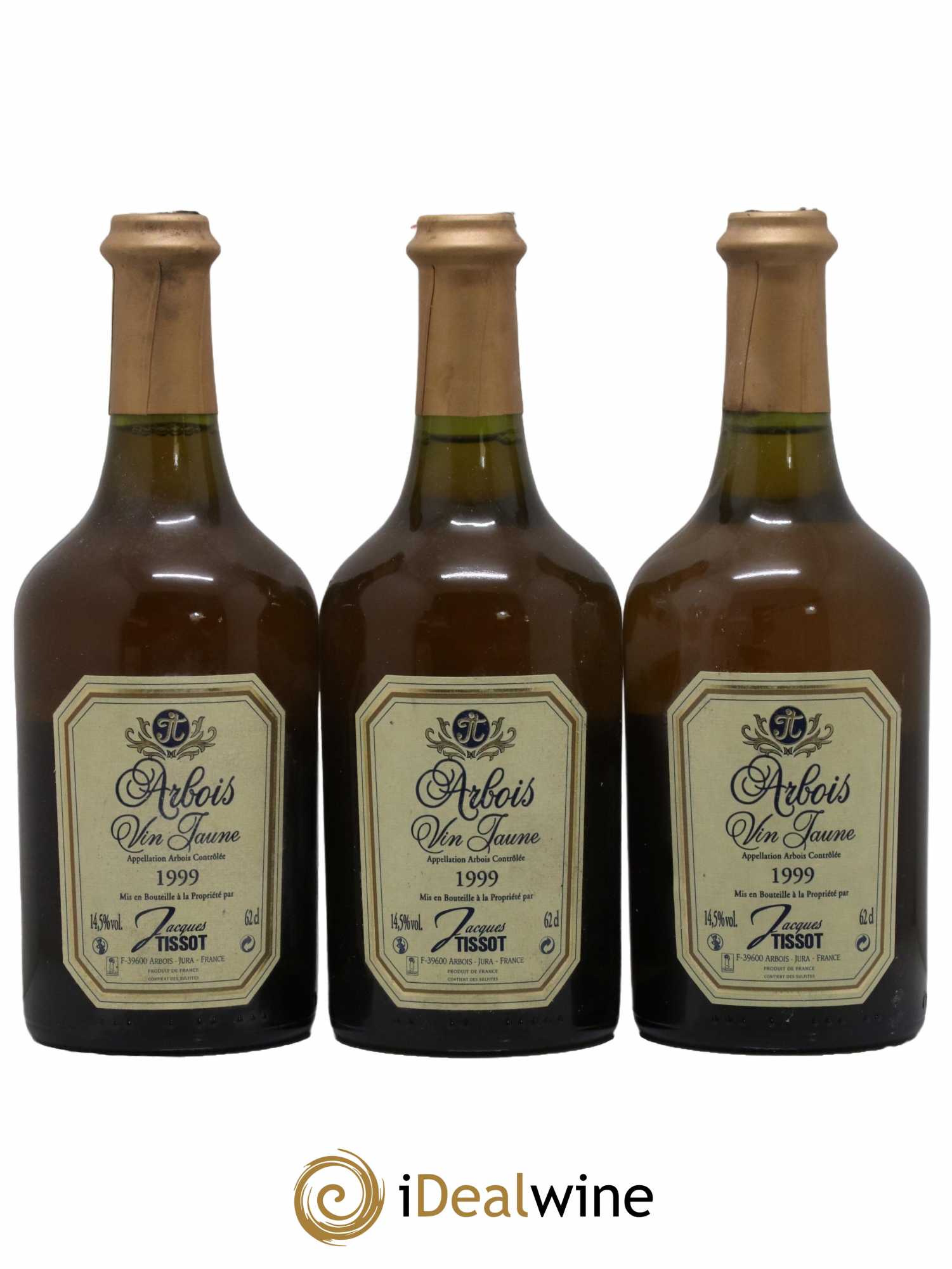 Arbois Vin Jaune Domaine Tissot 1999 - Lot de 3 bouteilles - 0
