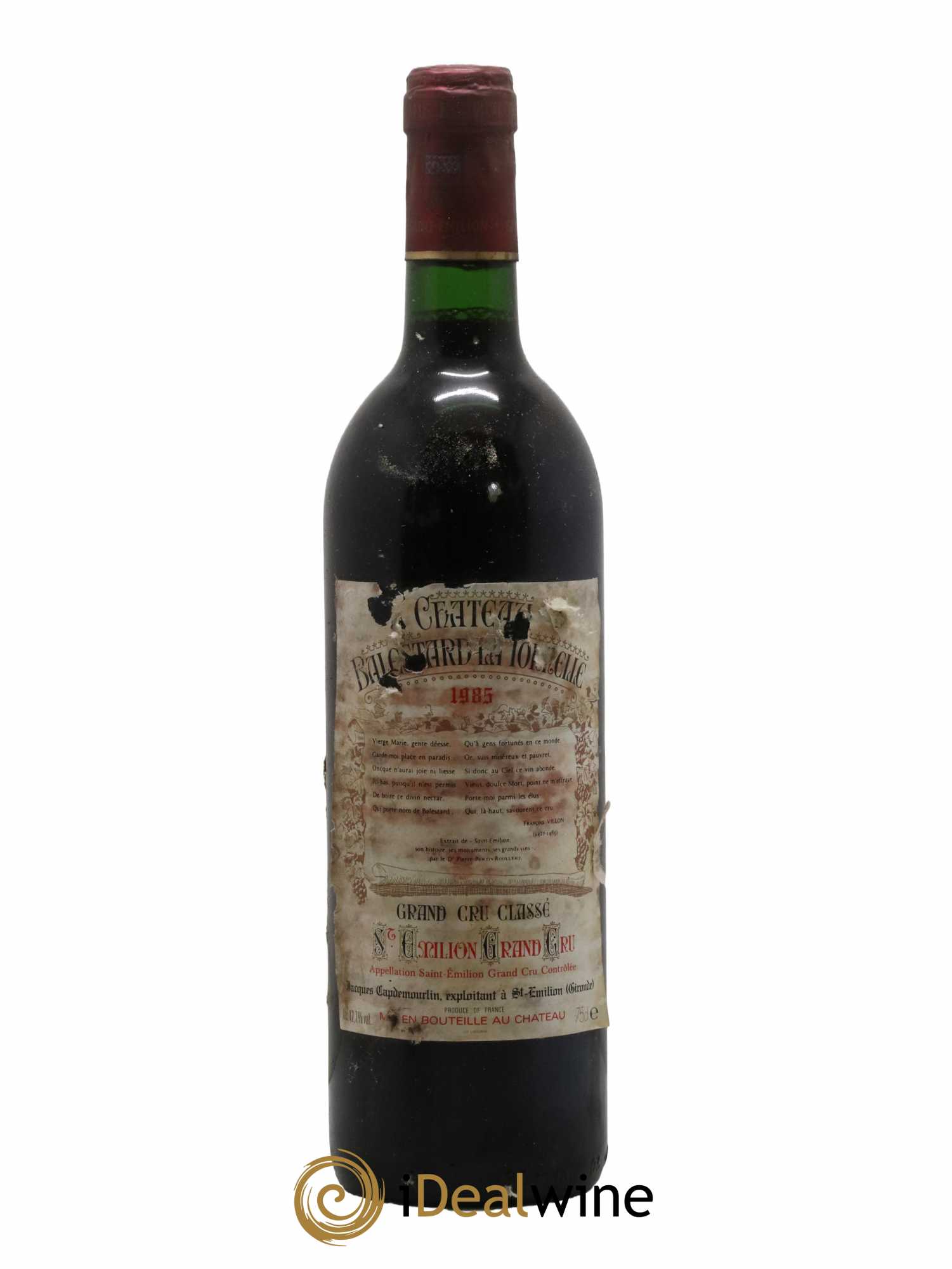 Château Balestard la Tonnelle Grand Cru Classé 1985 - Lot de 1 bouteille - 0