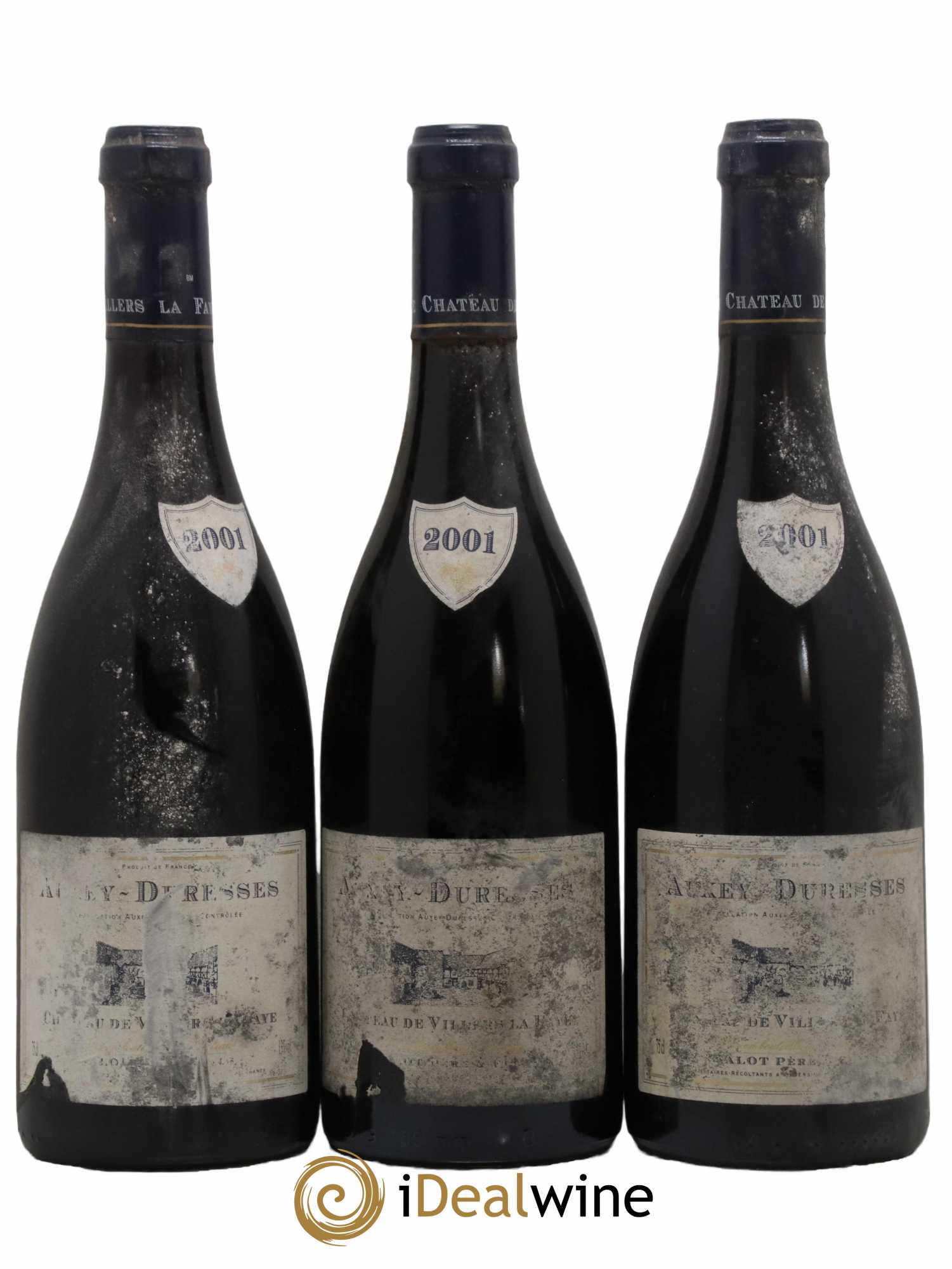 Auxey-Duresses Vallot Château de Villerfaille 2001 - Lot de 3 bouteilles - 0