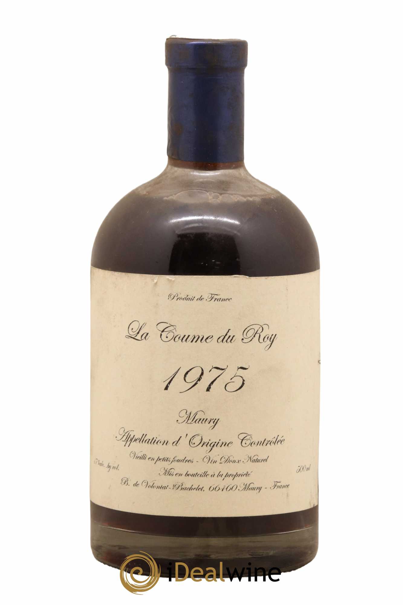Maury Vin Doux Naturel Vieilli en Petits Foudres Domaine de la Coume du Roy 50Cl 1975 - Lot de 1 bouteille - 0