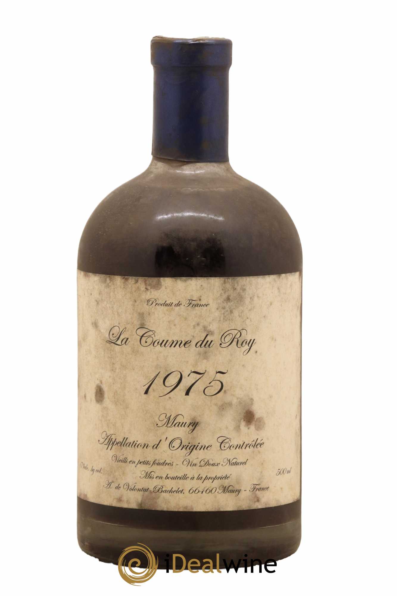 Maury Vin Doux Naturel Vieilli en Petits Foudres Domaine de la Coume du Roy 50Cl 1975 - Lot de 1 bouteille - 0