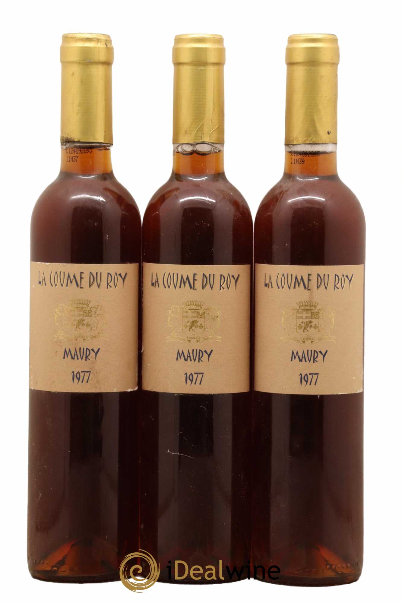 Maury Vin Doux Naturel Domaine de la Coume du Roy 50Cl 1977 - Lot de 3 bouteilles - 0