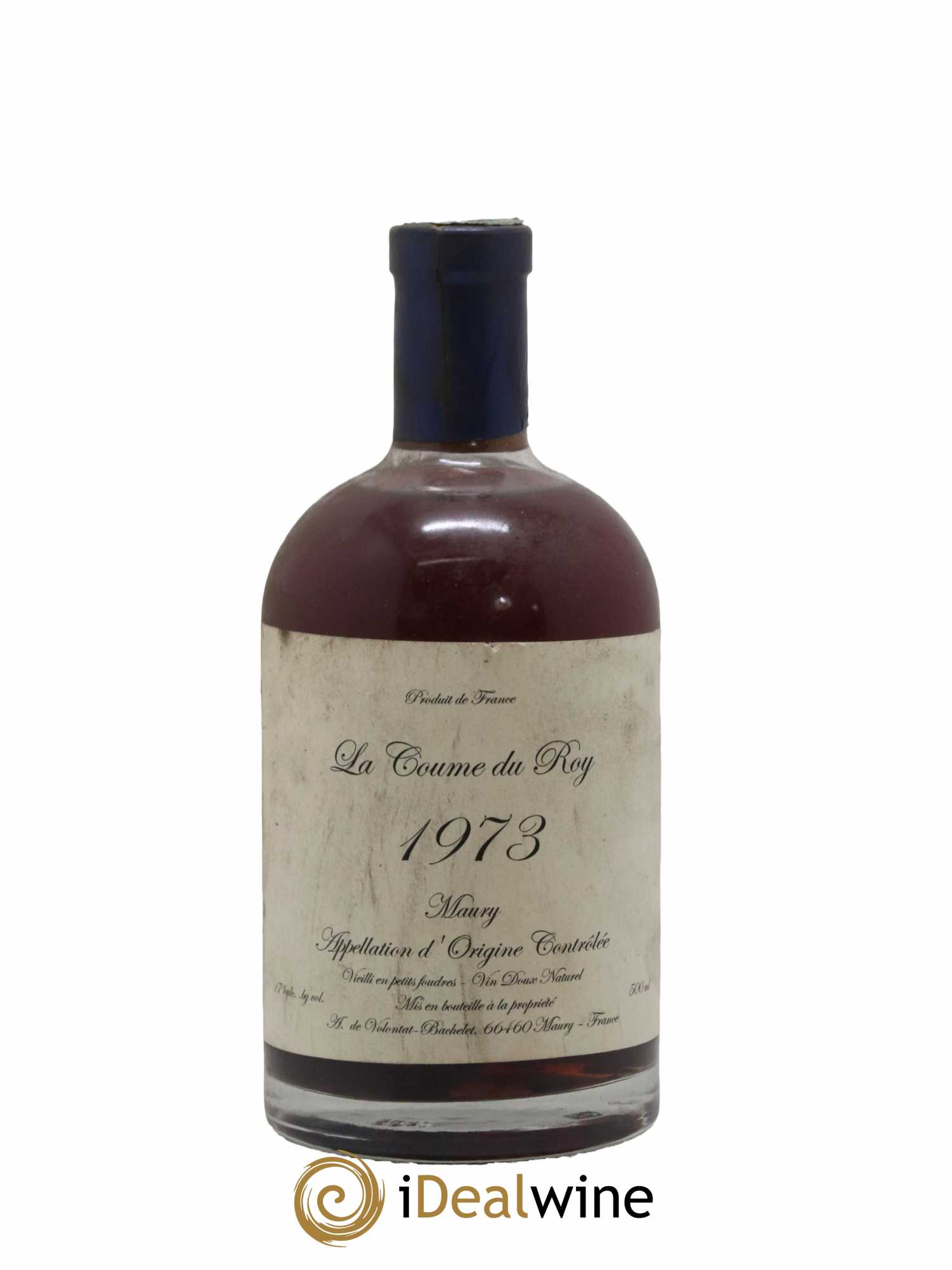 Maury Vin Doux Naturel Vieilli en Petits Foudres Domaine de la Coume du Roy 50cl 1973 - Lot de 1 bouteille - 0