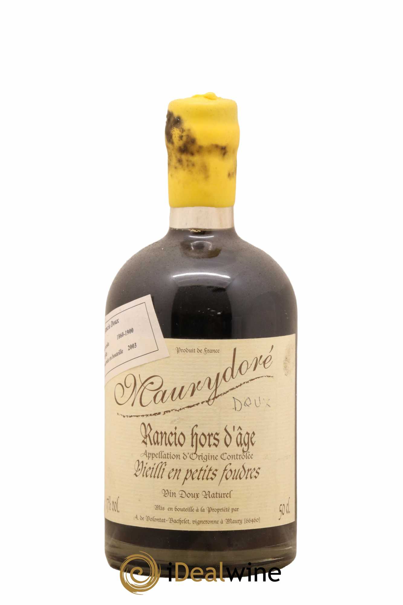 Maury Vin Doux Naturel Doré Rancio Hors d'Age Vieilli en petits foudres Domaine de la Coume du Roy 50Cl - Lot de 1 bouteille - 0