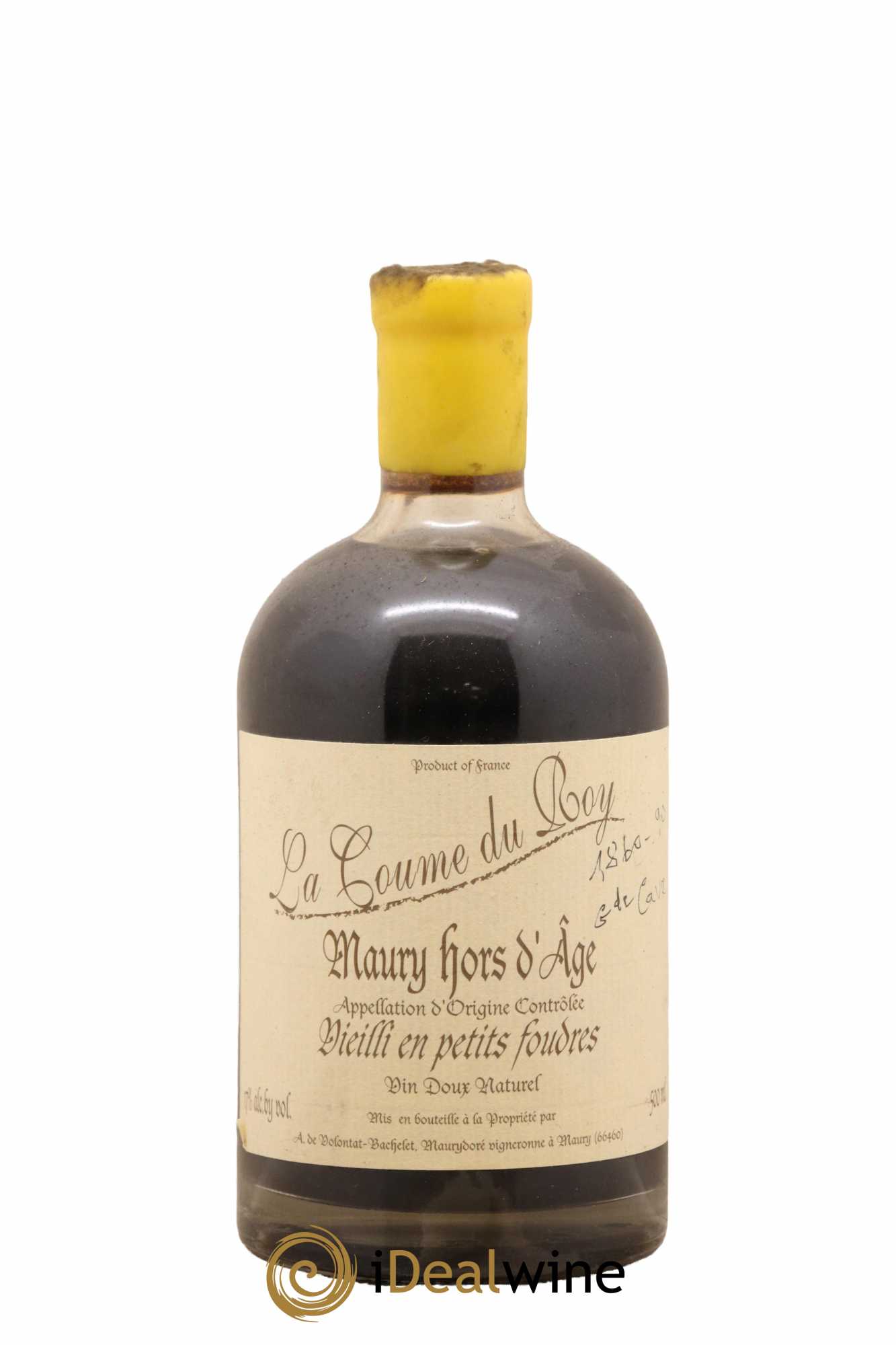 Maury Vin Doux Naturel Hors d'Age Vieilli en Petits Foudres Domaine de la Coume du Roy 50Cl - Lot de 1 bouteille - 0