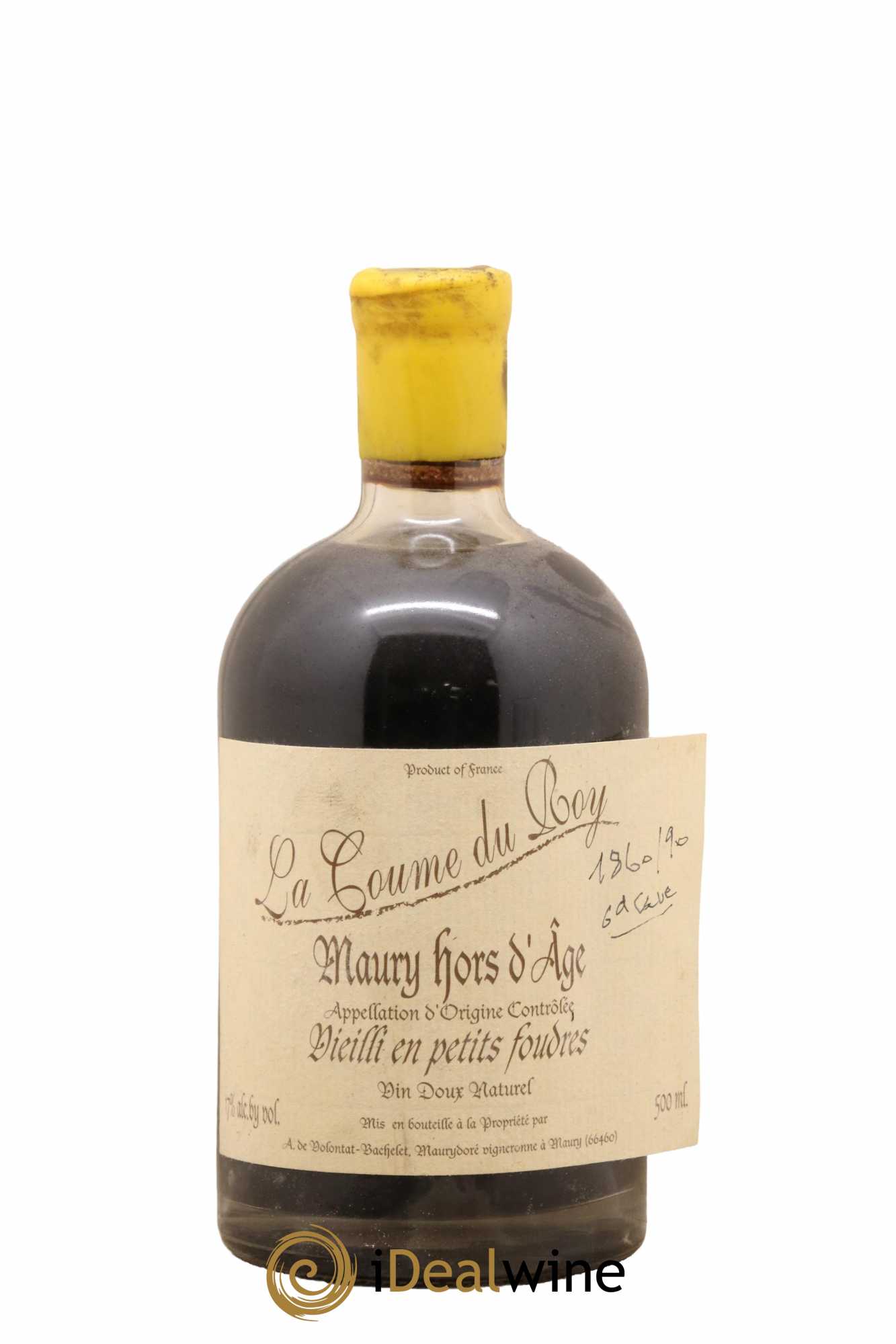 Maury Vin Doux Naturel Hors d'Age Vieilli en Petits Foudres Domaine de la Coume du Roy 50Cl - Lot de 1 bouteille - 0