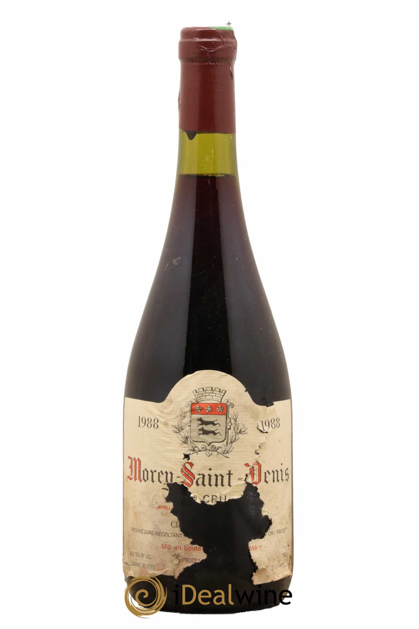 Morey-Saint-Denis 1er Cru Domaine Jean-Philippe Marchand 1988 - Lot de 1 bouteille - 0