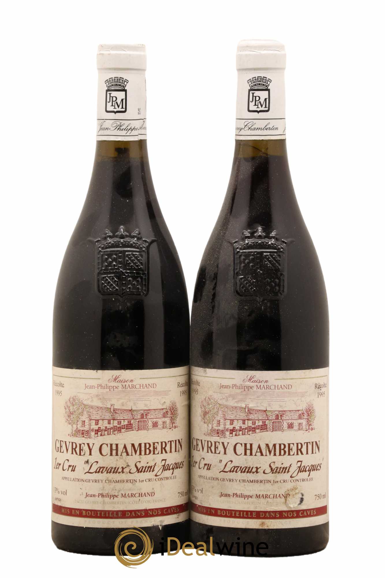 Gevrey-Chambertin 1er Cru Lavaux Saint Jacques Domaine Jean-Philippe Marchand 1995 - Lot de 2 bouteilles - 0