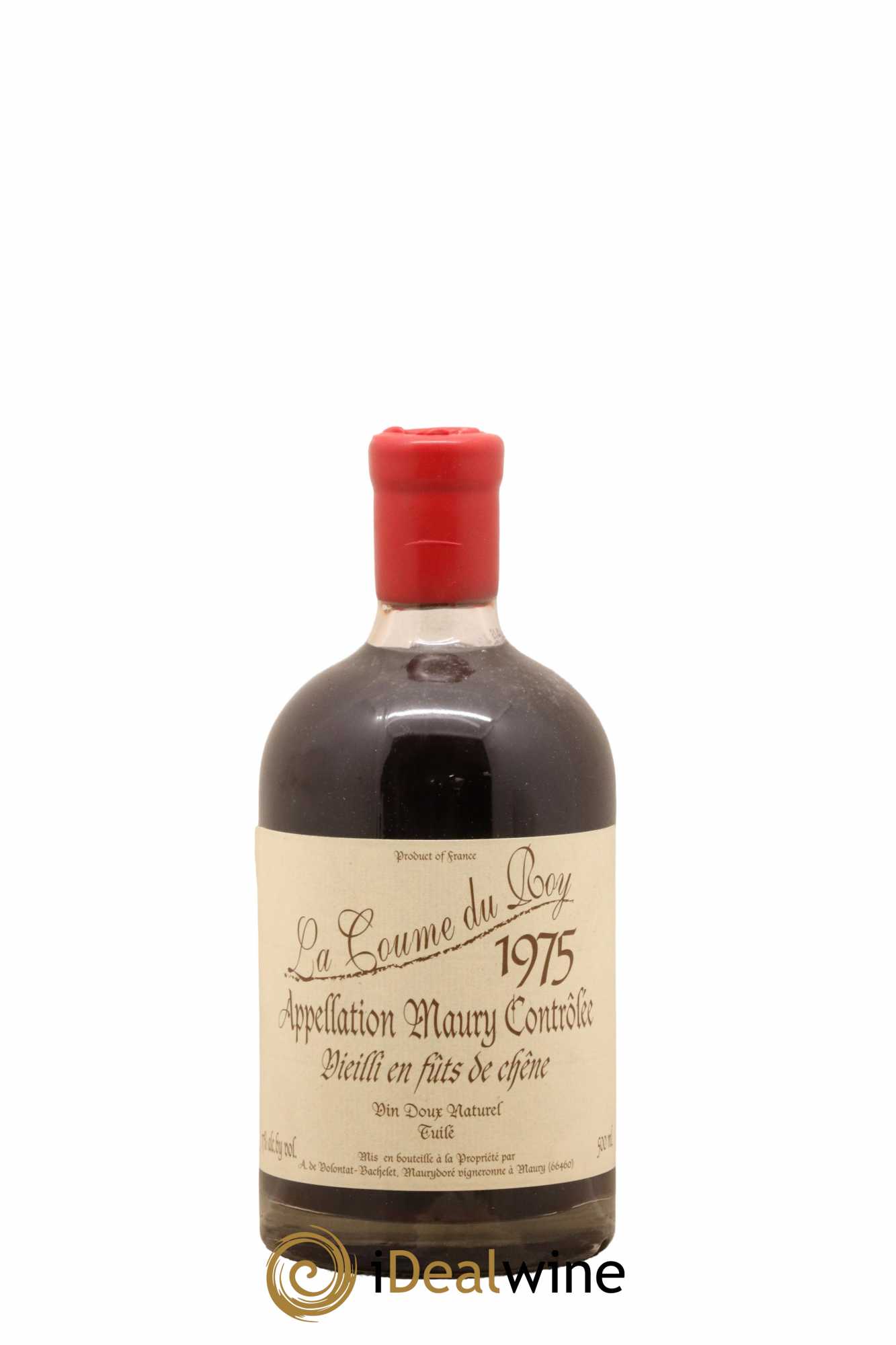 Maury Vin Doux Naturel Tuilé Vieilli en Fûts de Chêne Domaine de la Coume du Roy 50Cl 1975 - Lot de 1 bouteille - 0