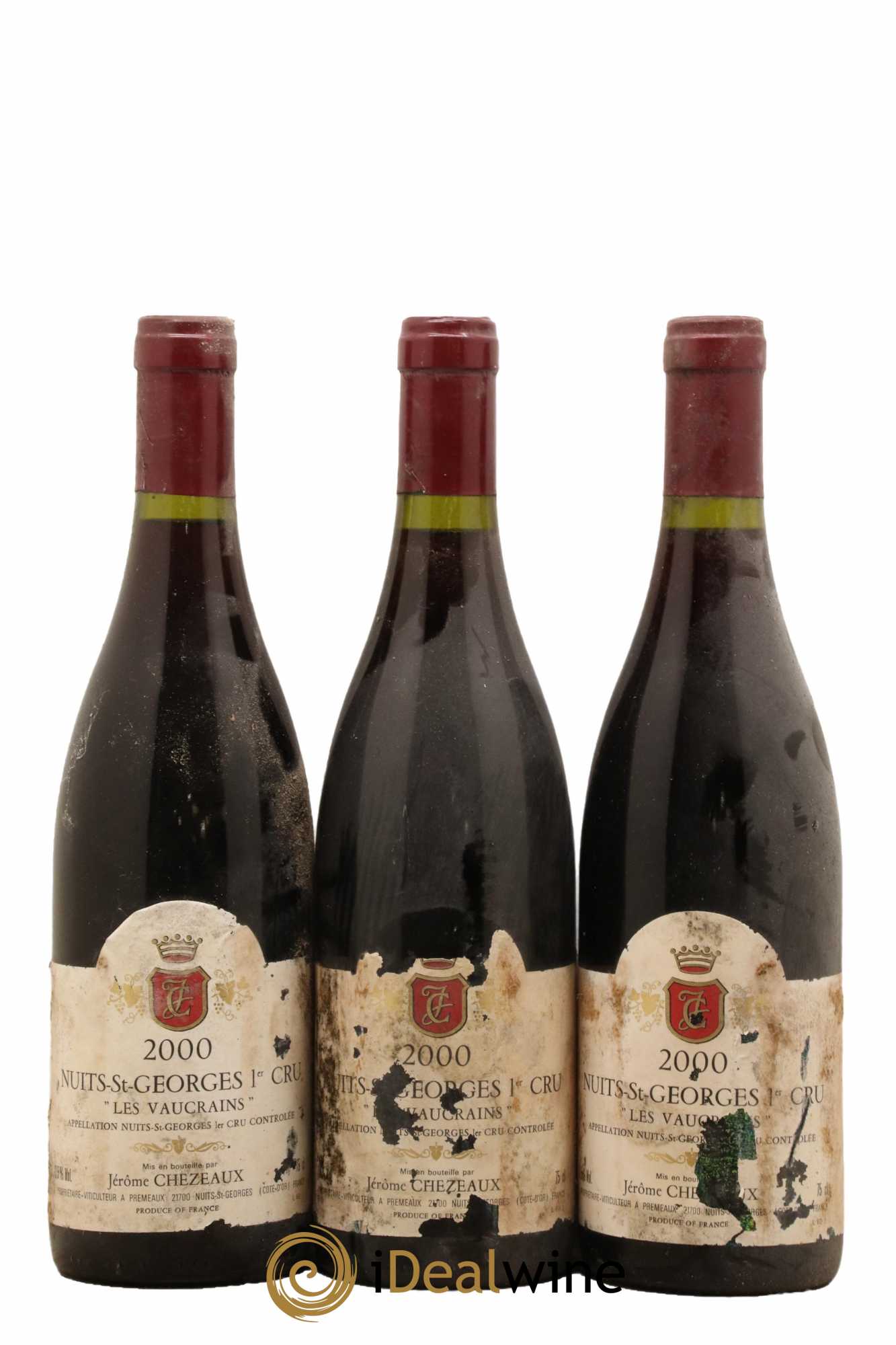 Nuits-Saint-Georges 1er Cru Les Vaucrains Domaine Chezeaux 2000 - Lot de 3 bouteilles - 0