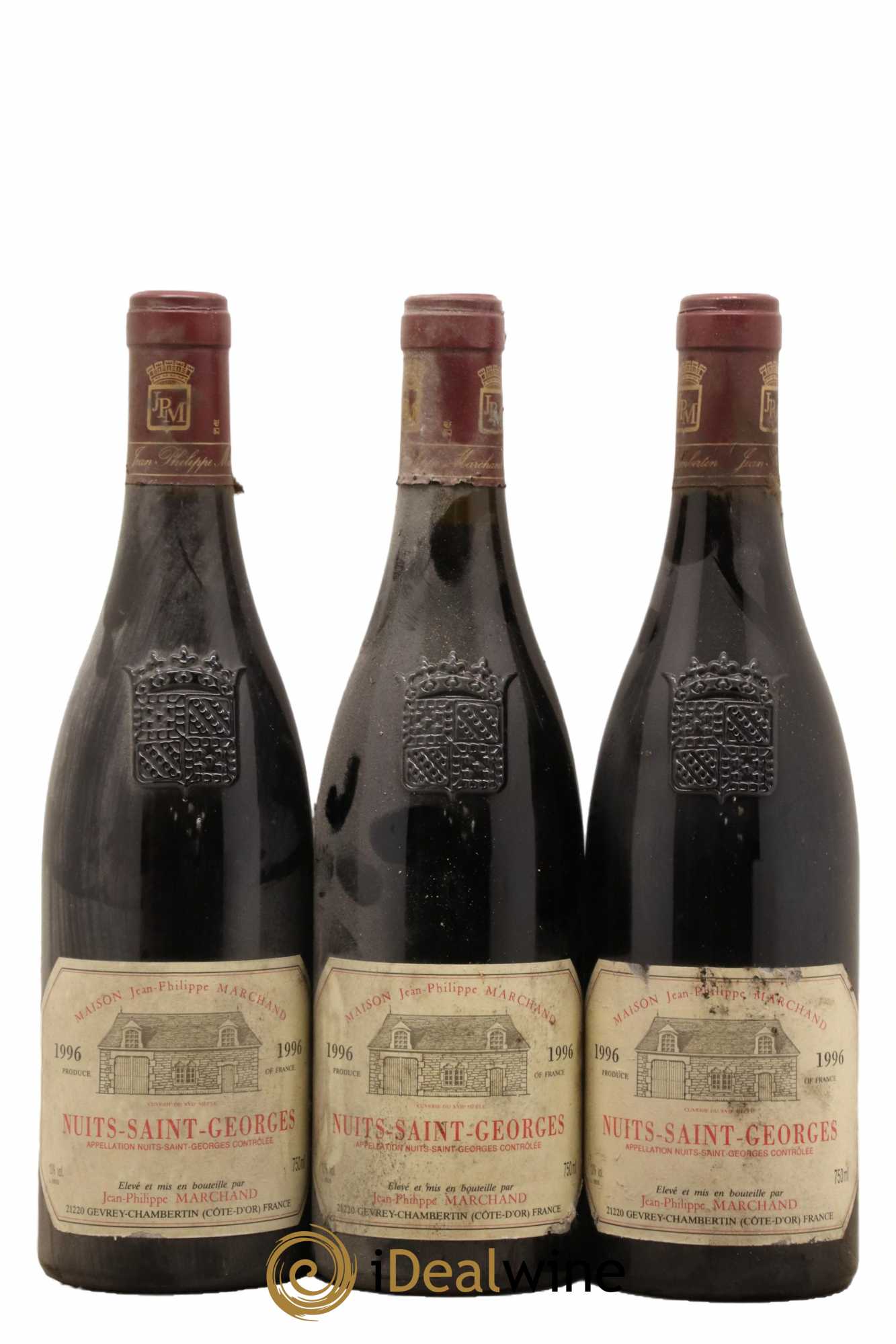 Nuits-Saint-Georges Domaine Marchand 1996 - Lot de 3 bouteilles - 0