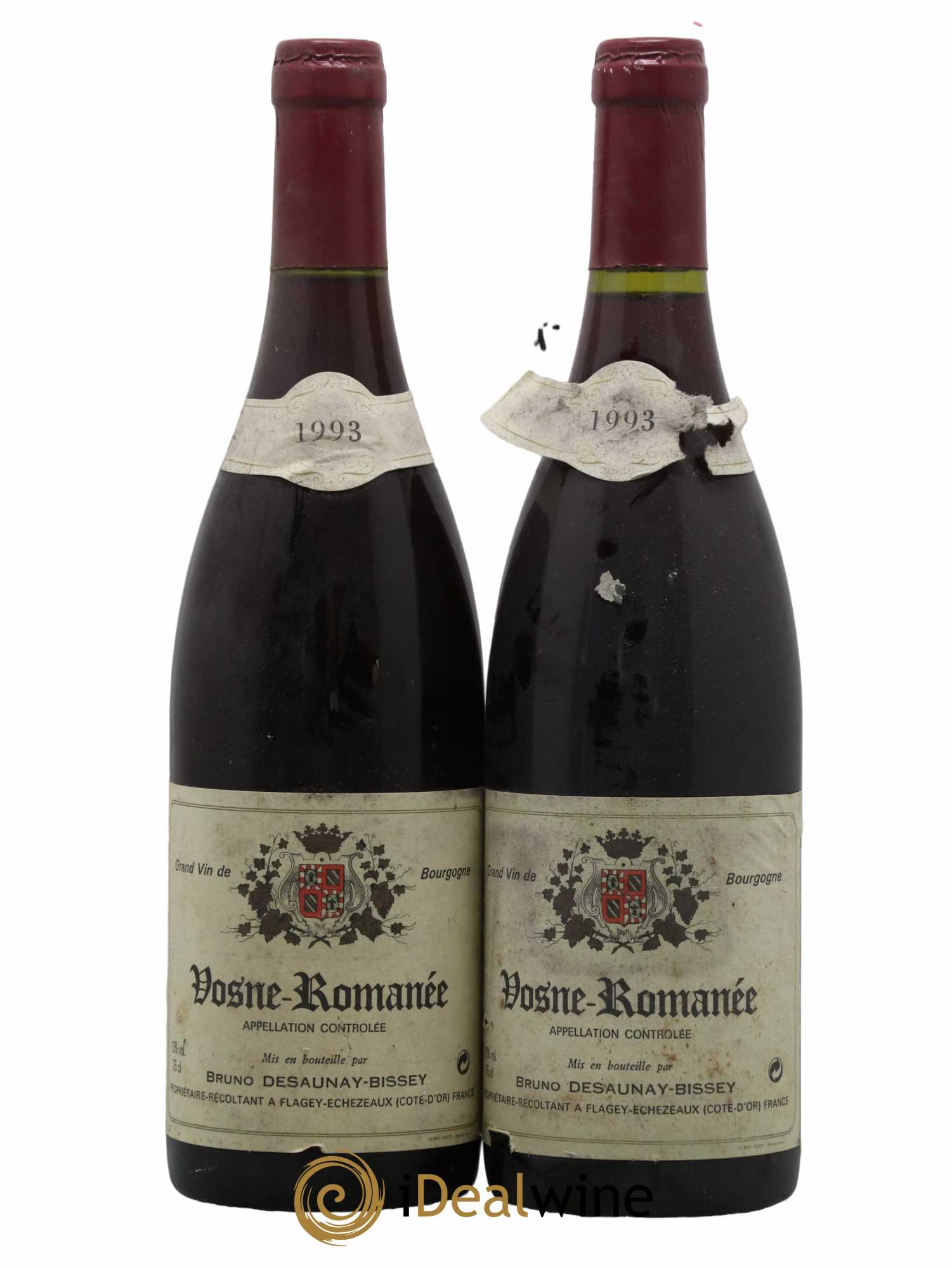 Vosne-Romanée Domaine Desaunay Bissey 1993 - Lot de 2 bouteilles - 0