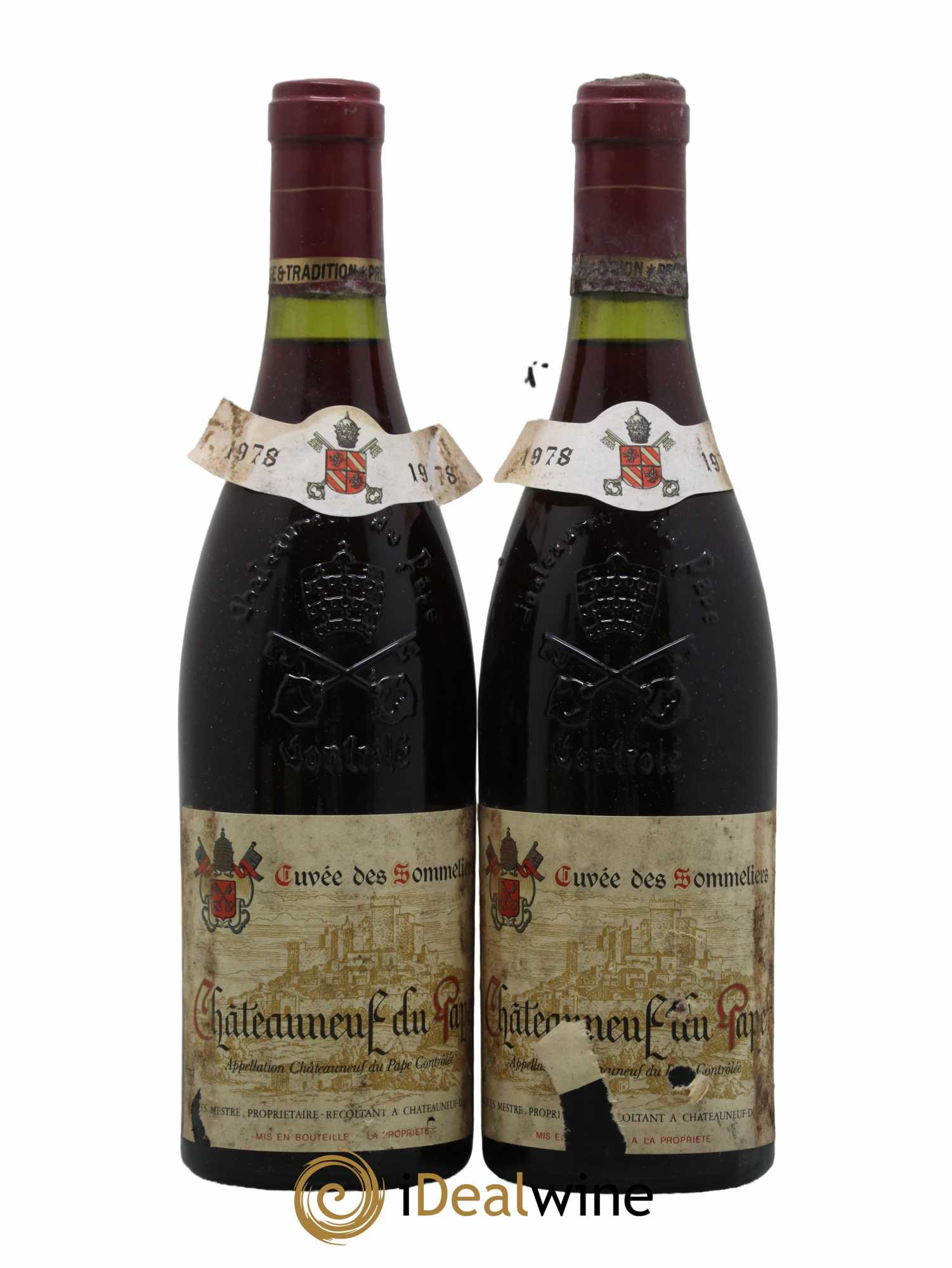 Châteauneuf-du-Pape Cuvée des Sommeliers Domaine Jacques Mestre 1978 - Lotto di 2 bottiglie - 0