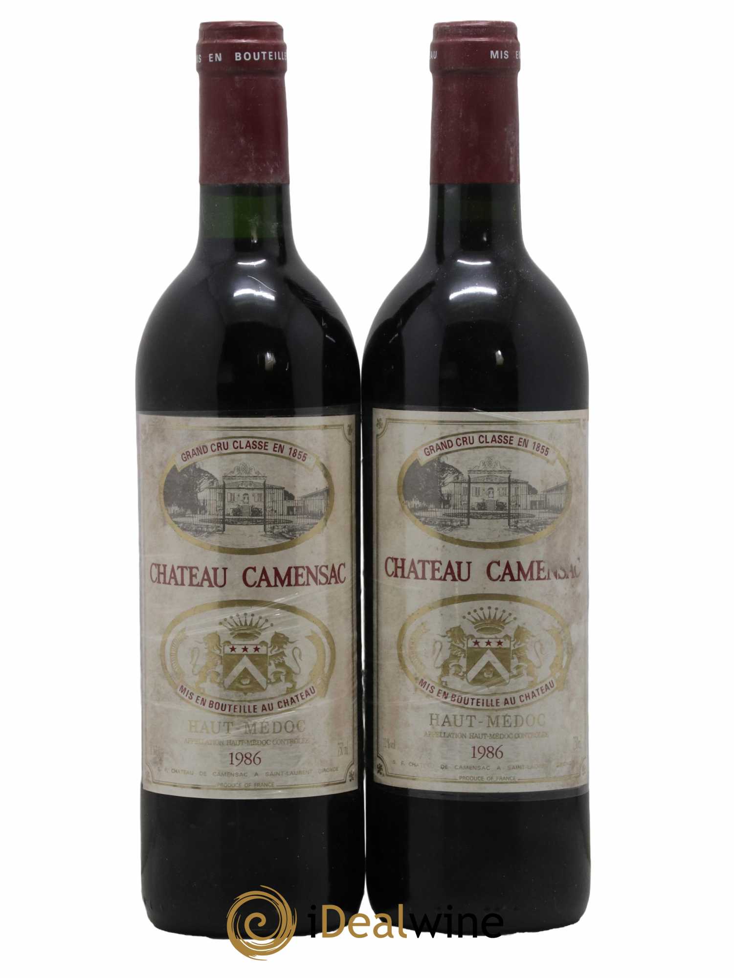 Château Camensac 5ème Grand Cru Classé 1986 - Lot de 2 bouteilles - 0