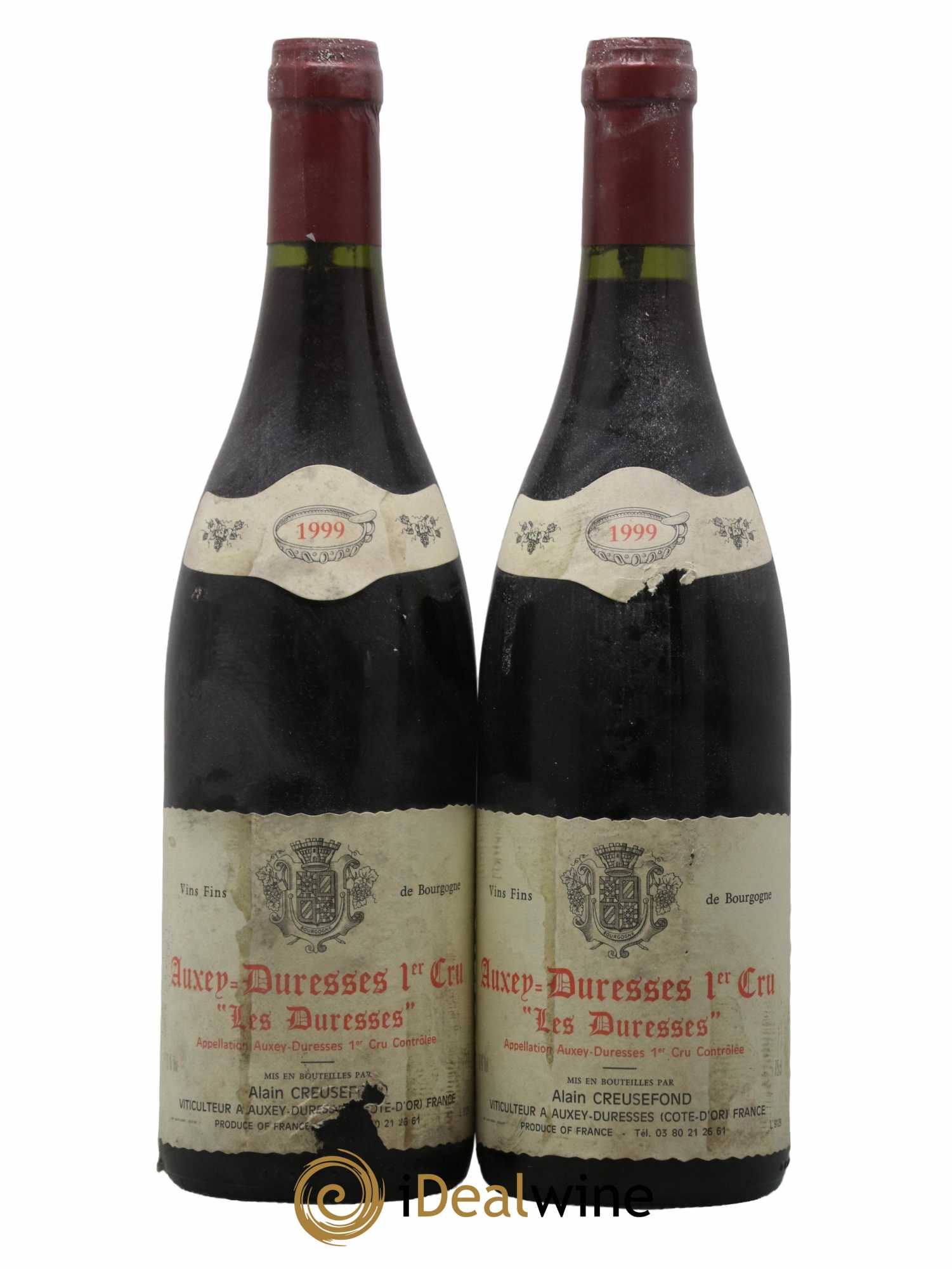Auxey-Duresses 1er Cru Les Duresses Domaine Creusefond 1999 - Lot de 2 bouteilles - 0