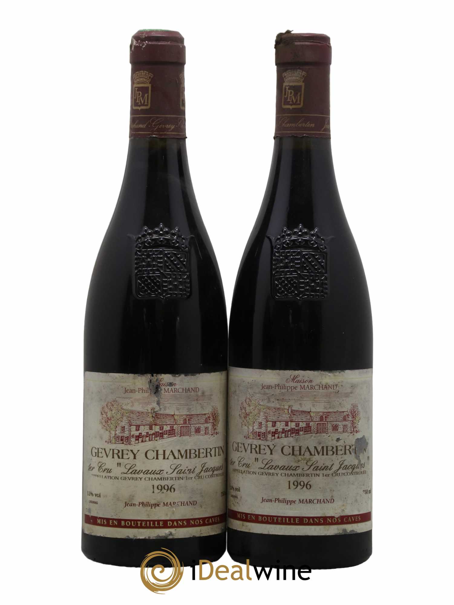 Gevrey-Chambertin 1er Cru Lavaux Saint Jacques Domaine Jean-Philippe Marchand 1996 - Lot de 2 bouteilles - 0