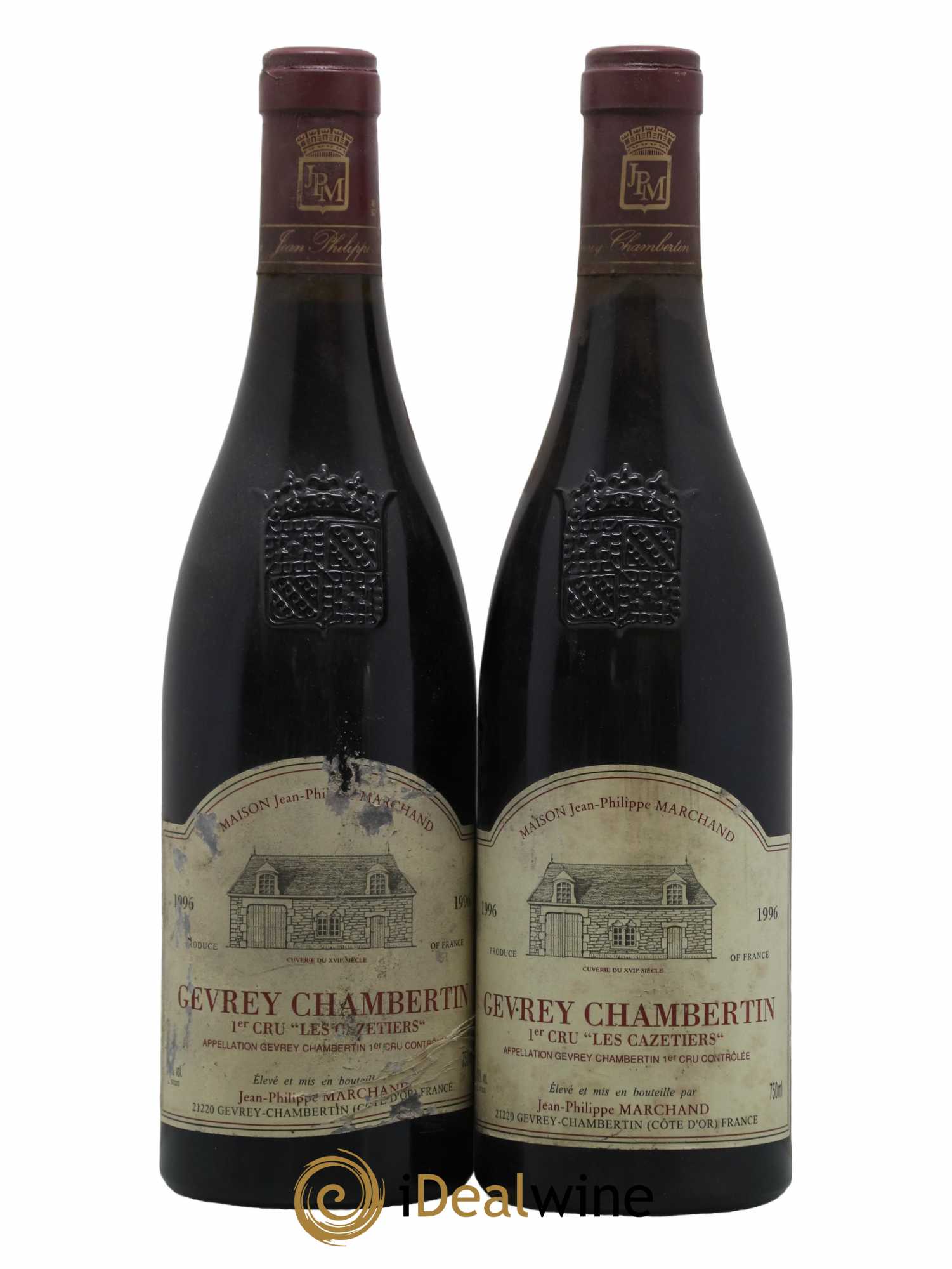 Gevrey-Chambertin 1er Cru Les Cazetiers Domaine Marchand 1996 - Lot de 2 bouteilles - 0