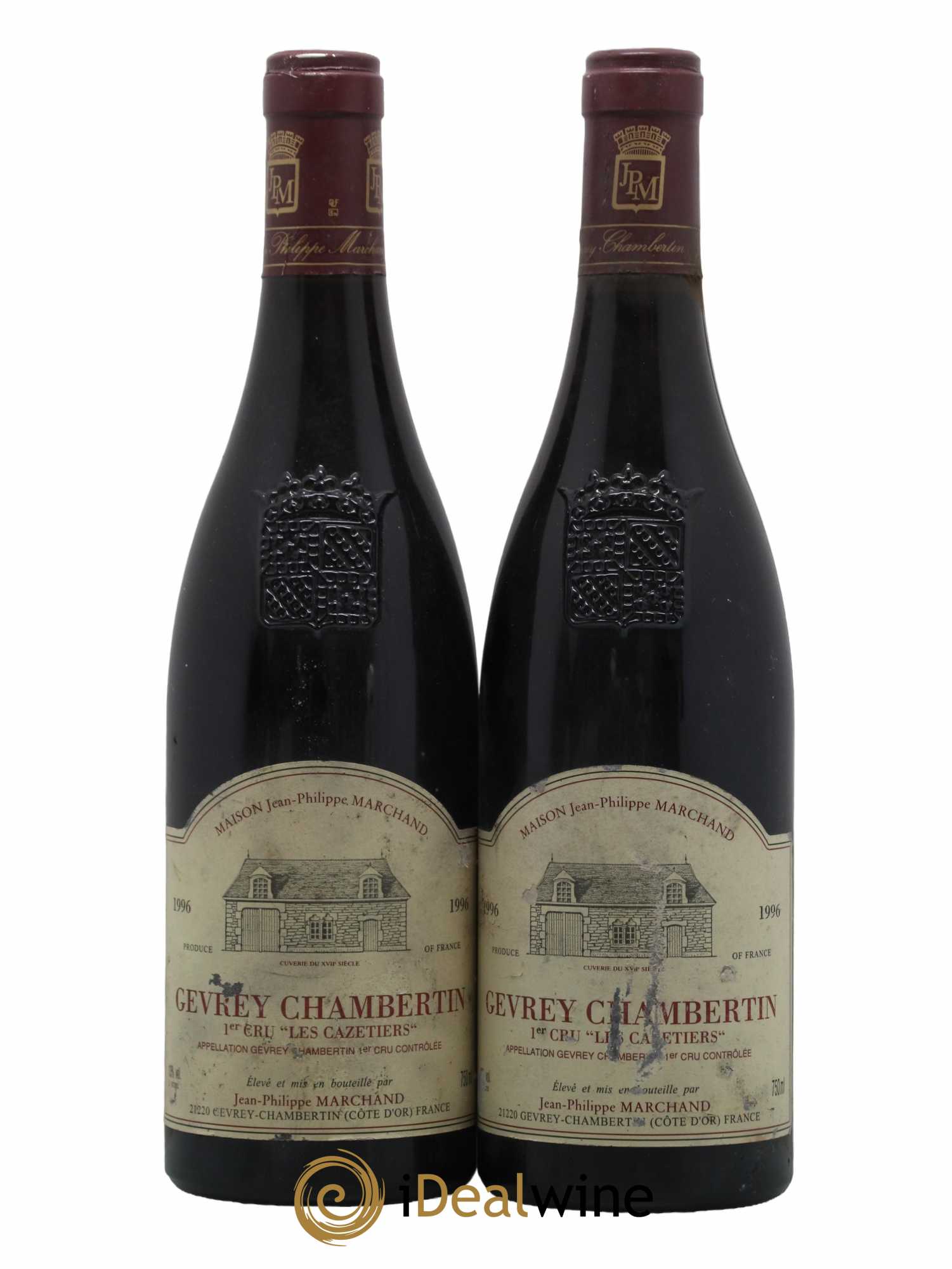 Gevrey-Chambertin 1er Cru Les Cazetiers Domaine Marchand 1996 - Lot de 2 bouteilles - 0