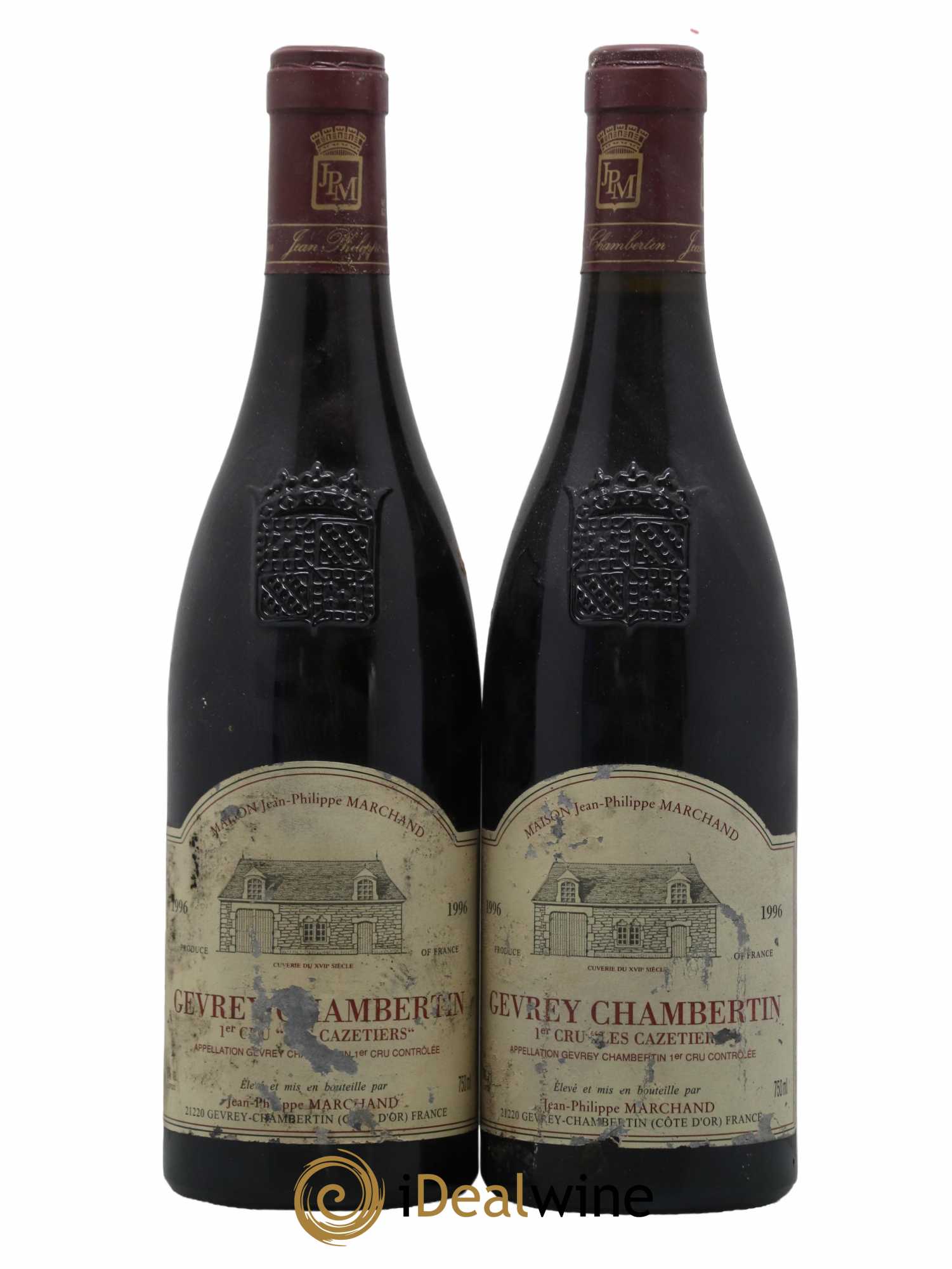 Gevrey-Chambertin 1er Cru Les Cazetiers Domaine Marchand 1996 - Lotto di 2 bottiglie - 0
